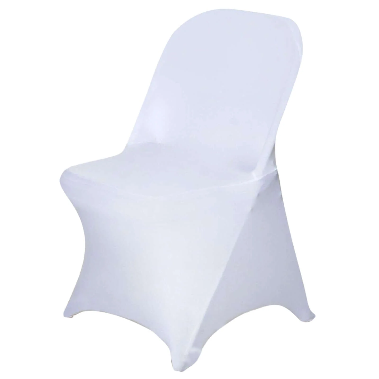 Stretch Spandex Folding Chair Cover White - Durable 160GSM Fitted Slipcover for Weddings & Events - Image 6