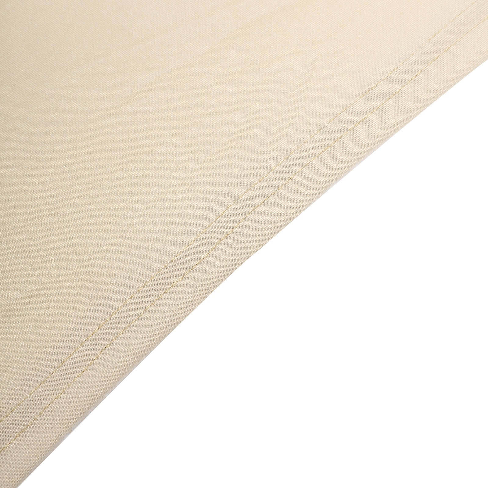 Stretch Spandex Rectangle Fitted Table Cover 96"x30" Beige - Wrinkle Free Form-Fitting Tablecloth - Image 10