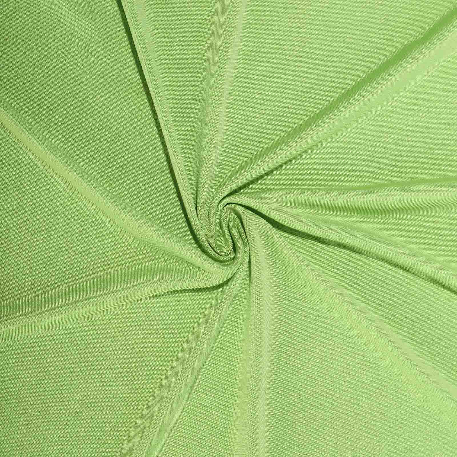 Stretch Spandex Rectangle Tablecloth 6ft Apple Green - Wrinkle Free Fitted Table Cover - Image 8