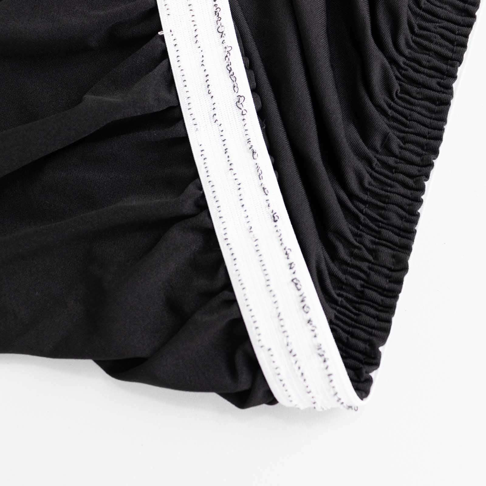 Stretch Spandex Rectangle Tablecloth Top Cover 48"x30" Black - Tailored Fit Table Topper Cap - Image 13