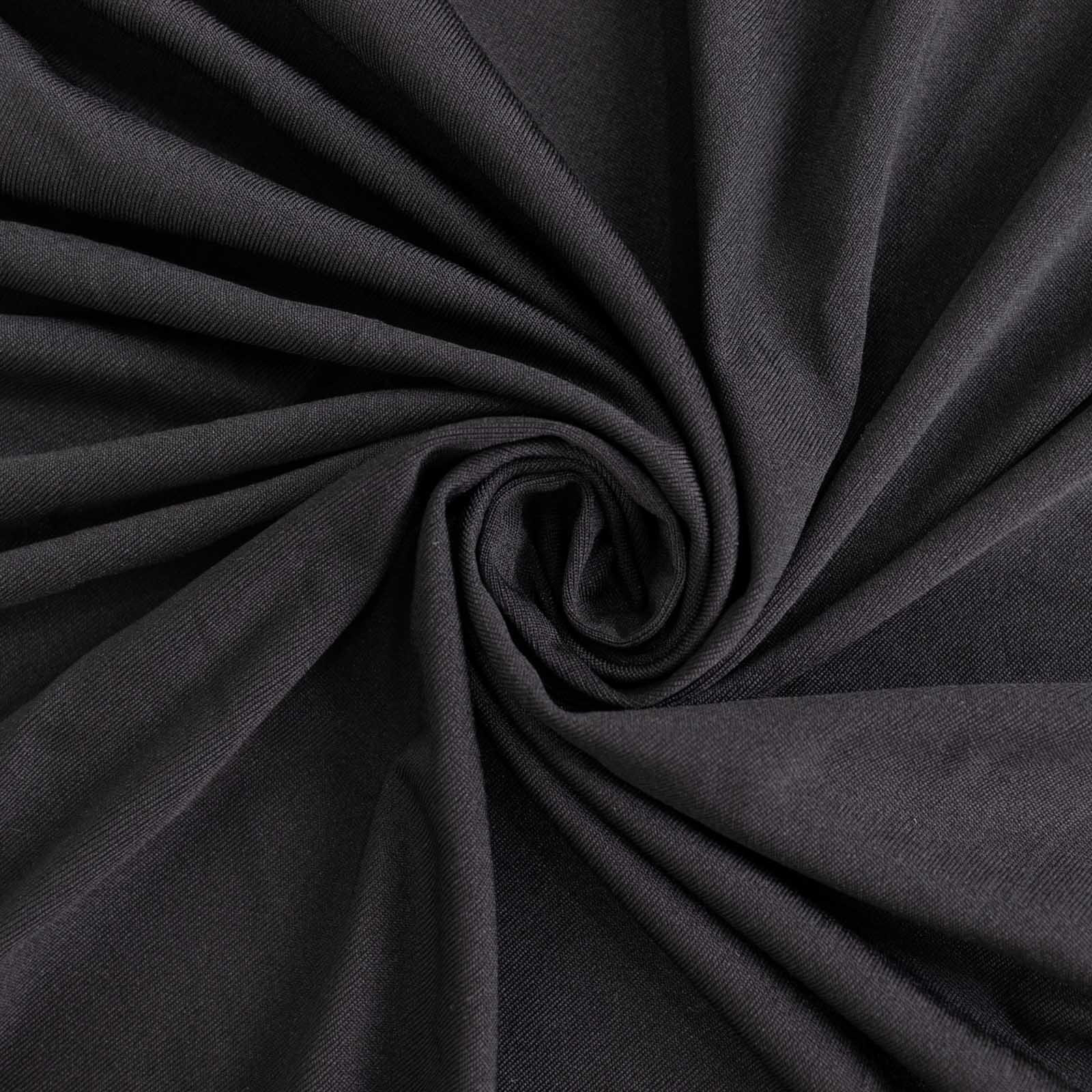 Stretch Spandex Rectangle Tablecloth Top Cover 48"x30" Black - Tailored Fit Table Topper Cap - Image 15