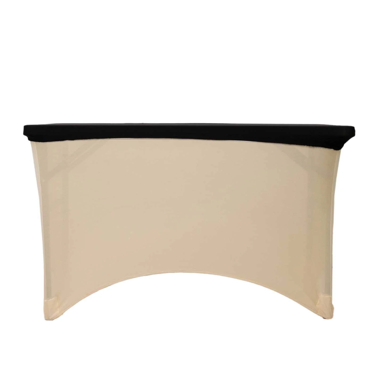 Stretch Spandex Rectangle Tablecloth Top Cover 48"x30" Black - Tailored Fit Table Topper Cap - Image 7