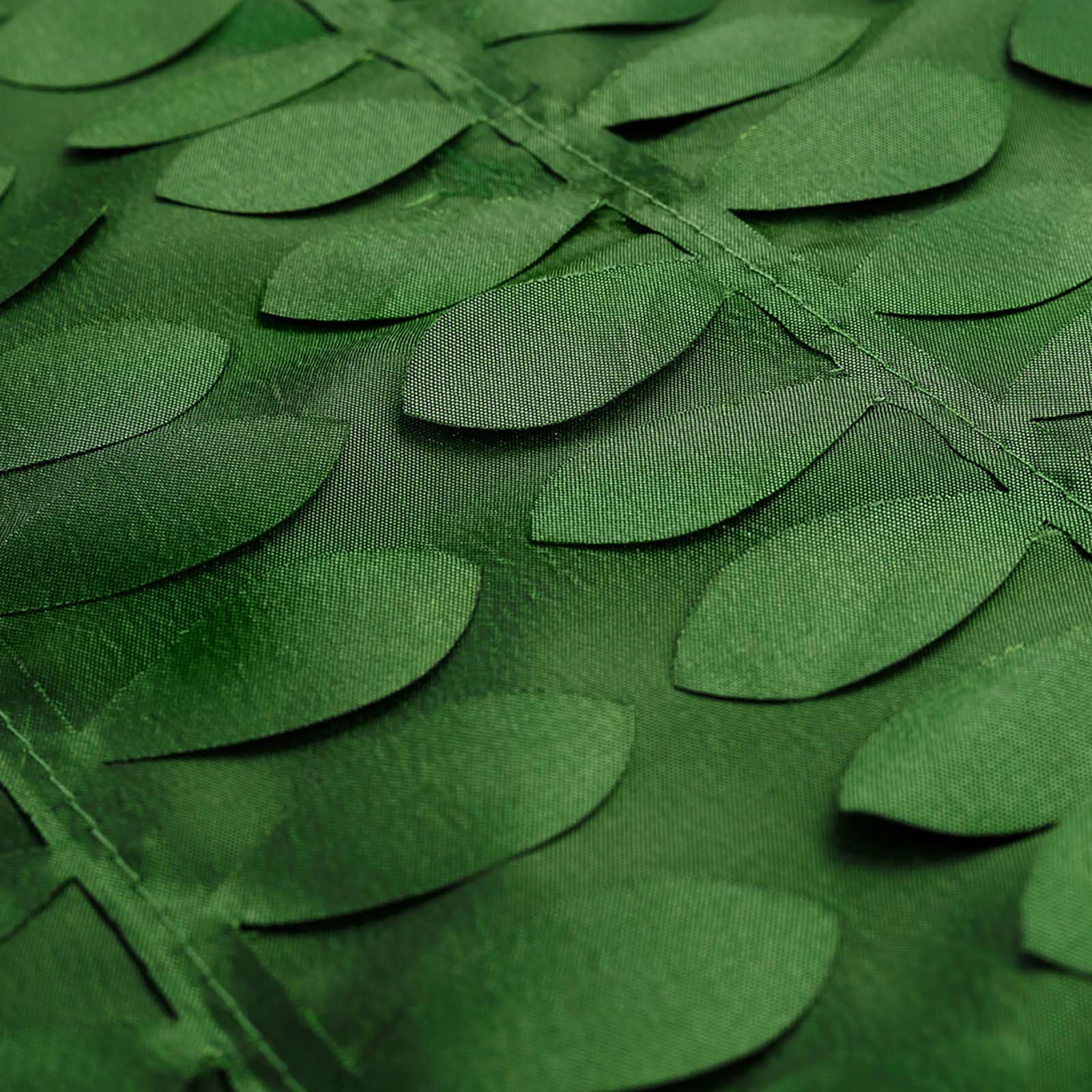 Taffeta Rectangle Tablecloth 60"x102" Green 3D Leaf Petal Design for Upscale Gatherings - Image 8