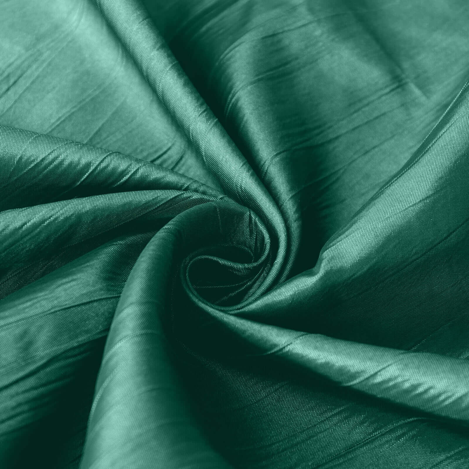 Taffeta Rectangle Tablecloth 60"x102" Hunter Emerald Green Accordion Crinkle Table Cover - Image 15