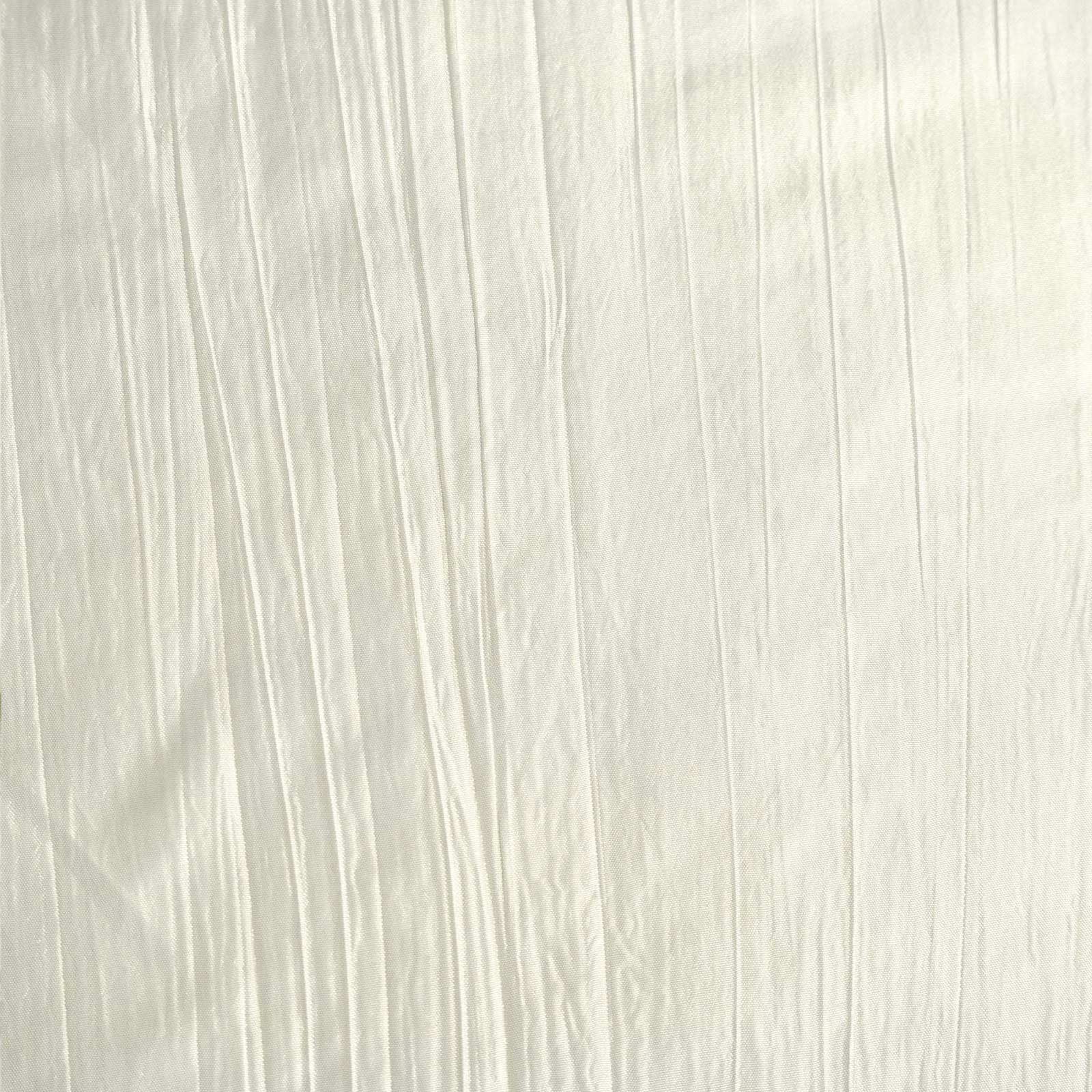 Taffeta Rectangle Tablecloth 60"x102" Ivory Accordion Crinkle Table Cover - Image 10