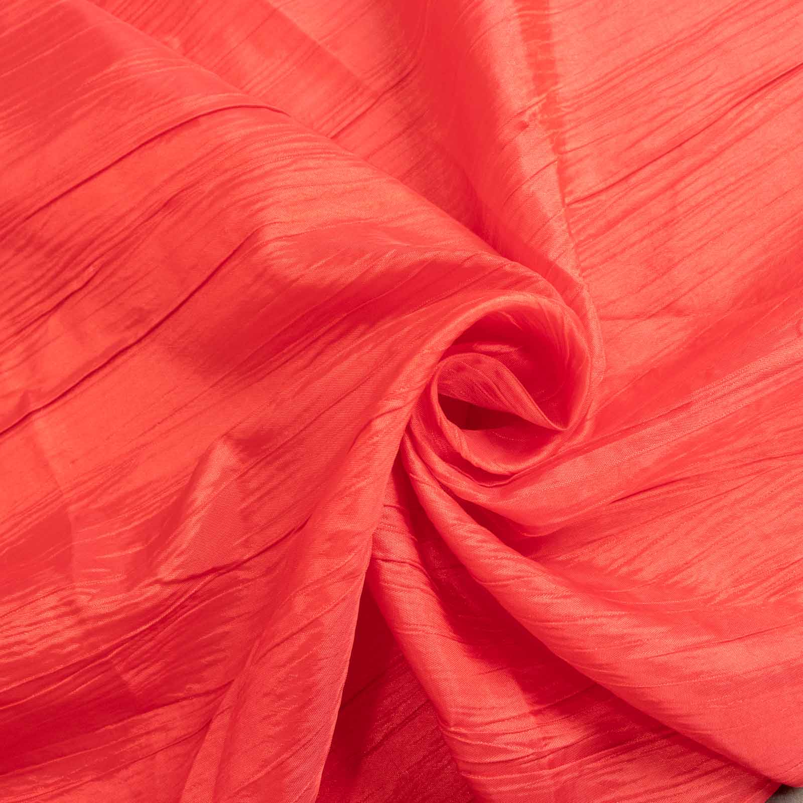 Taffeta Rectangle Tablecloth 60"x102" Red Accordion Crinkle Table Cover - Image 11