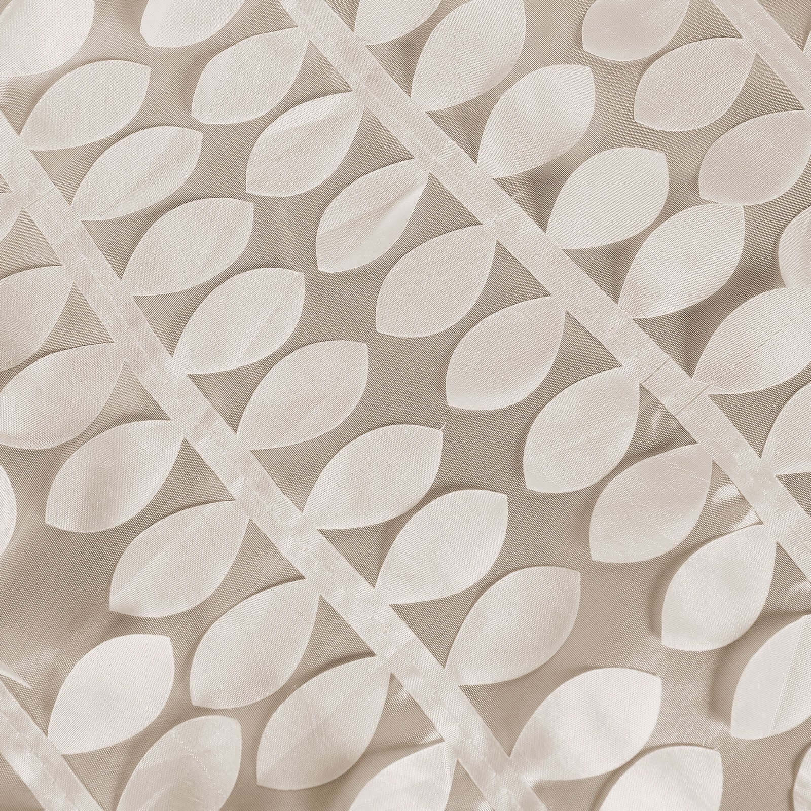 Taffeta Rectangle Tablecloth 90"x132" Beige - 3D Leaf Petal Seamless Table Cover - Image 11