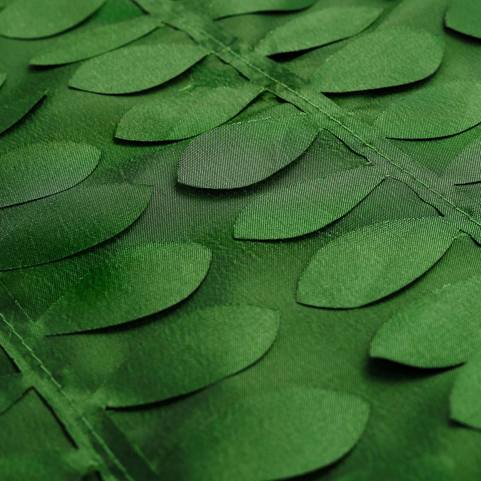 Taffeta Rectangle Tablecloth 90"x132" Green - 3D Leaf Petal Seamless Table Cover - Image 8