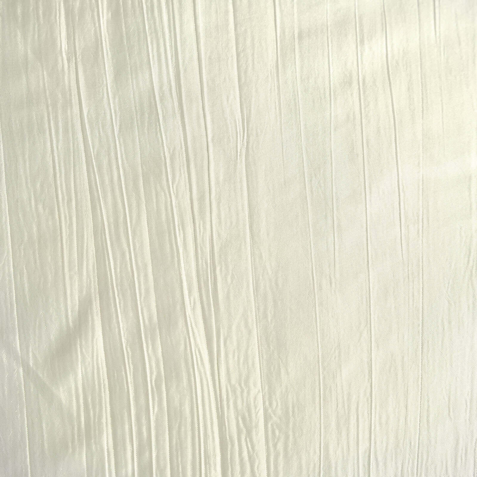 Taffeta Rectangle Tablecloth 90"x132" Ivory with Accordion Crinkle Design - Seamless Finish - Image 8