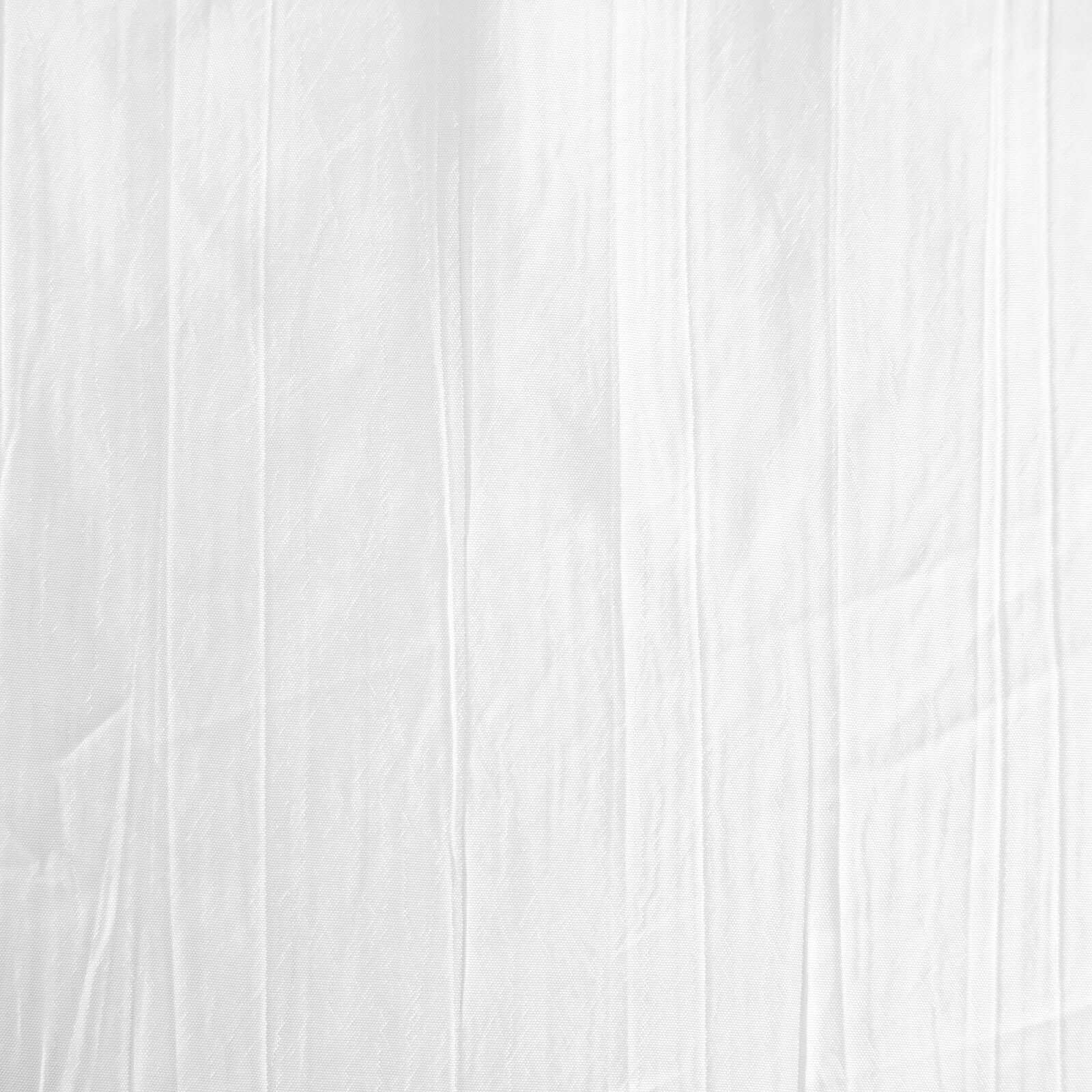 Taffeta Rectangle Tablecloth 90"x132" White with Accordion Crinkle Design - Seamless Finish for Refined Events - Image 6