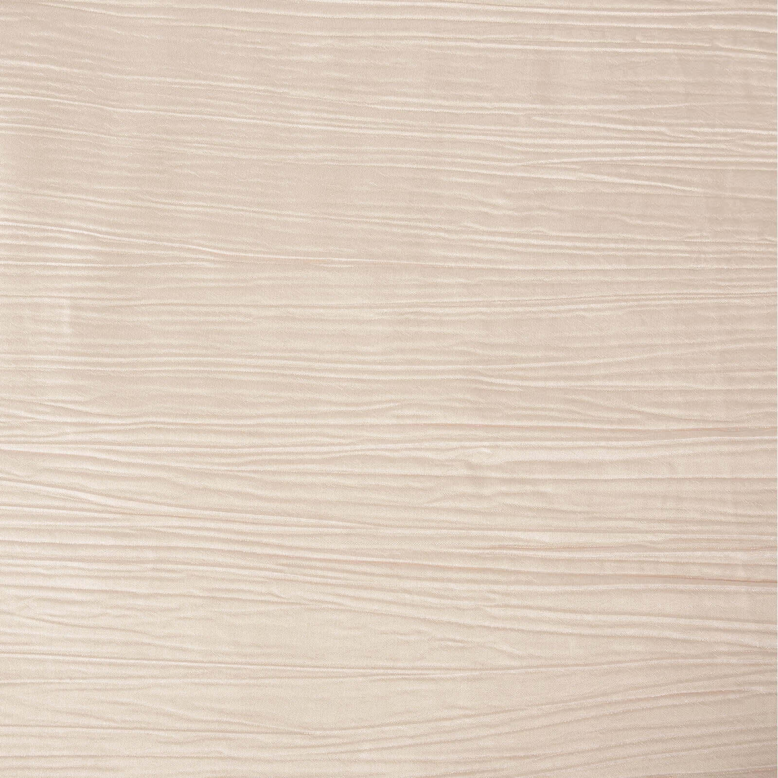 Taffeta Rectangle Tablecloth 90"x156" Beige with Accordion Crinkle Design - Seamless Finish - Image 8