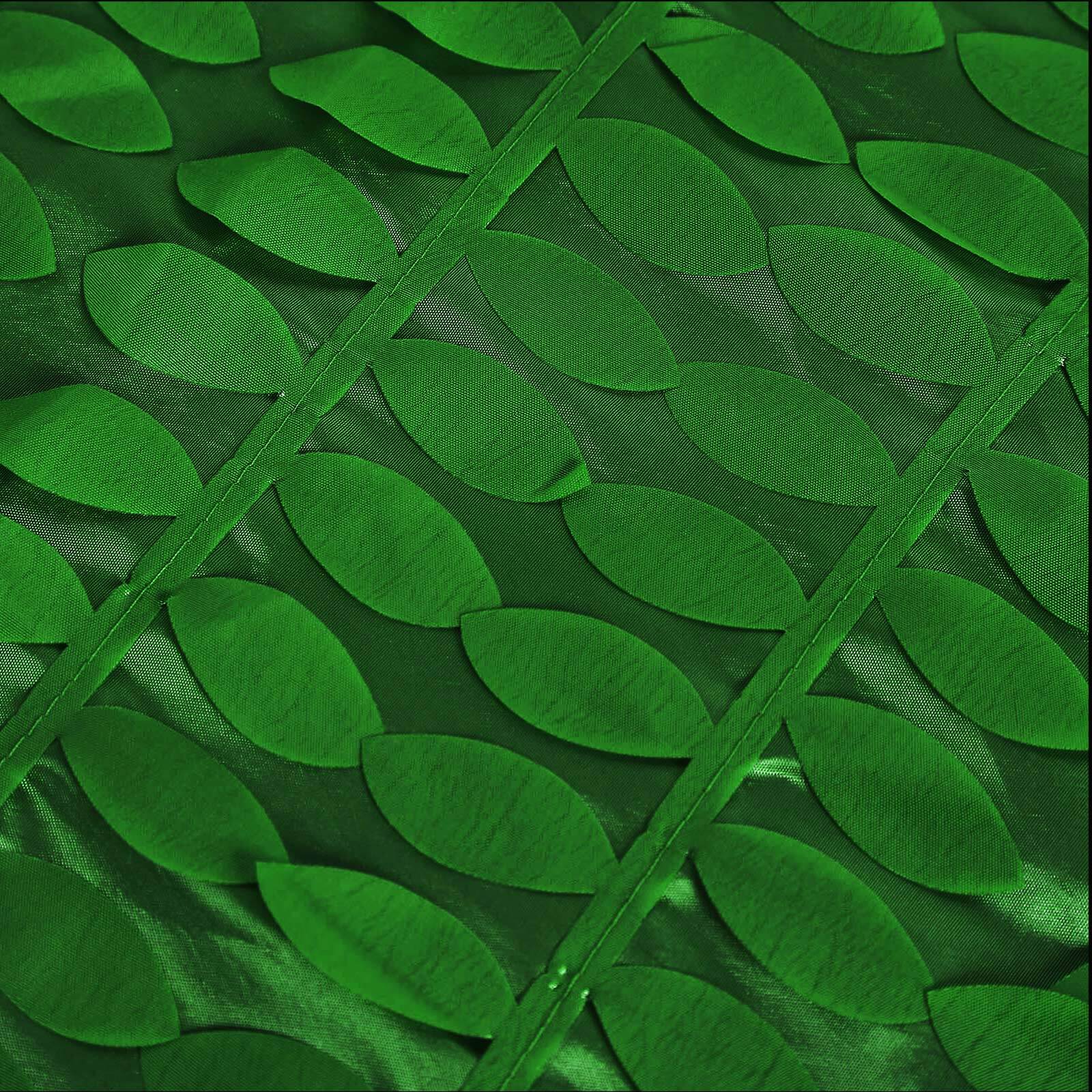 Taffeta Rectangle Tablecloth 90"x156" Green - 3D Leaf Petal Seamless Table Cover - Image 8