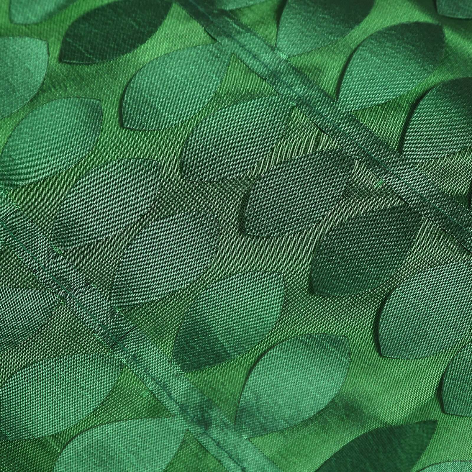 Taffeta Square Tablecloth 54"x54" Green - 3D Leaf Petal Table Cover - Image 8