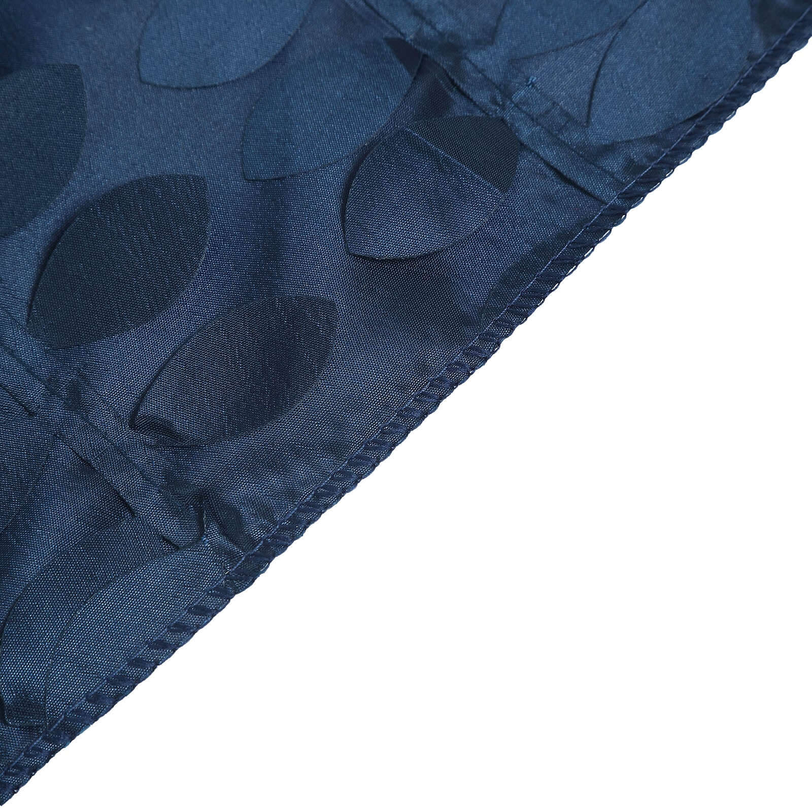 Taffeta Square Tablecloth 54"x54" Navy Blue - 3D Leaf Petal Table Cover - Image 9
