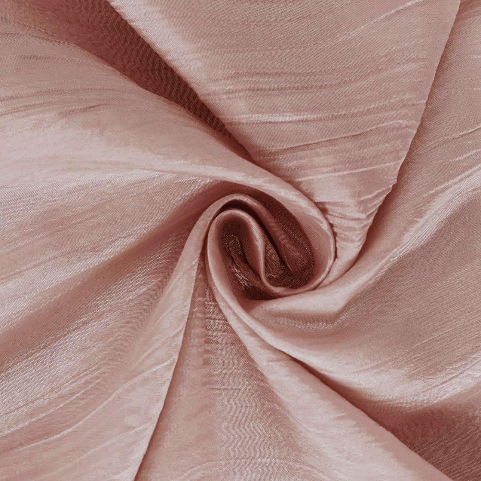 Taffeta Table Overlay 72"x72" Dusty Rose - Accordion Crinkle Table Topper - Image 8