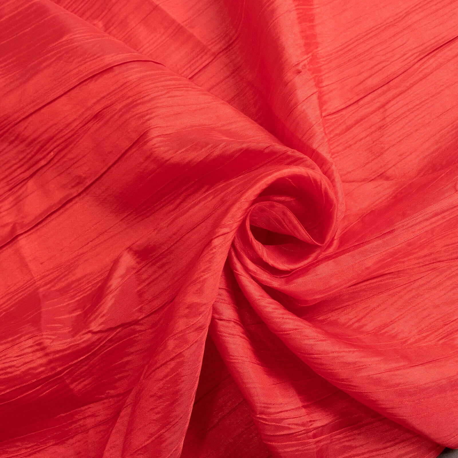 Taffeta Table Overlay 72"x72" Red - Accordion Crinkle Table Topper - Image 8