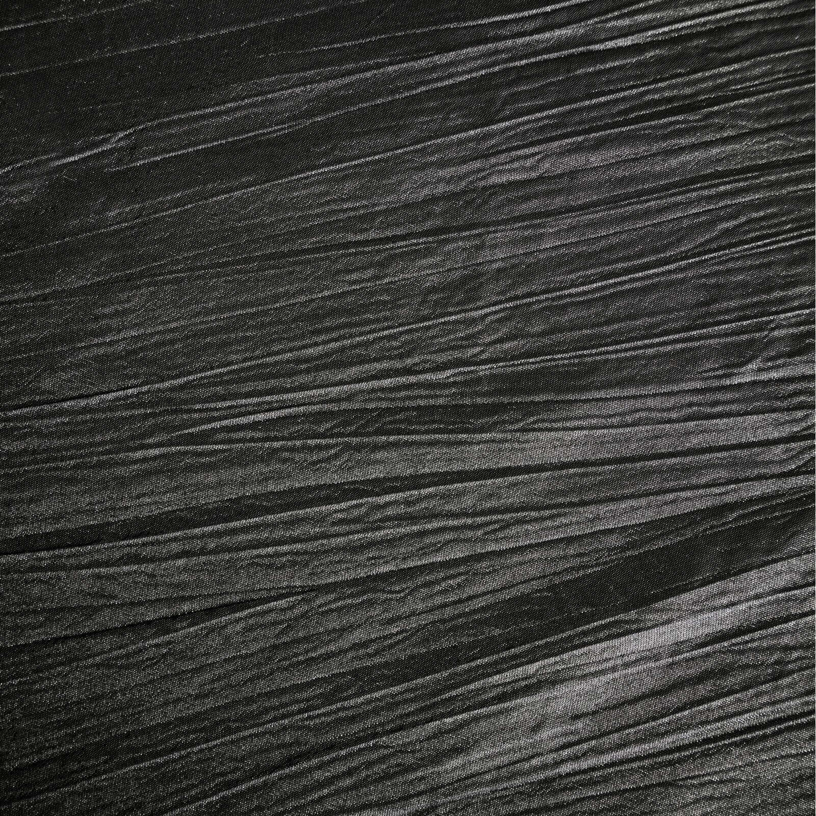 Taffeta Table Overlay 90"x90" Black - Accordion Crinkle Table Topper - Image 9