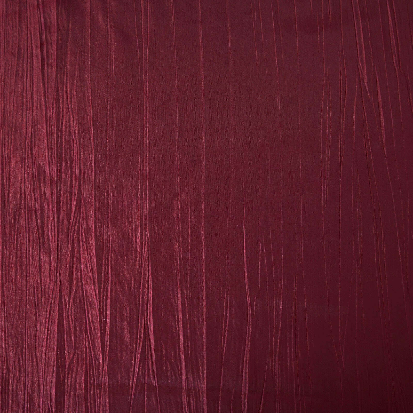 Taffeta Table Overlay 90"x90" Burgundy - Accordion Crinkle Table Topper - Image 8