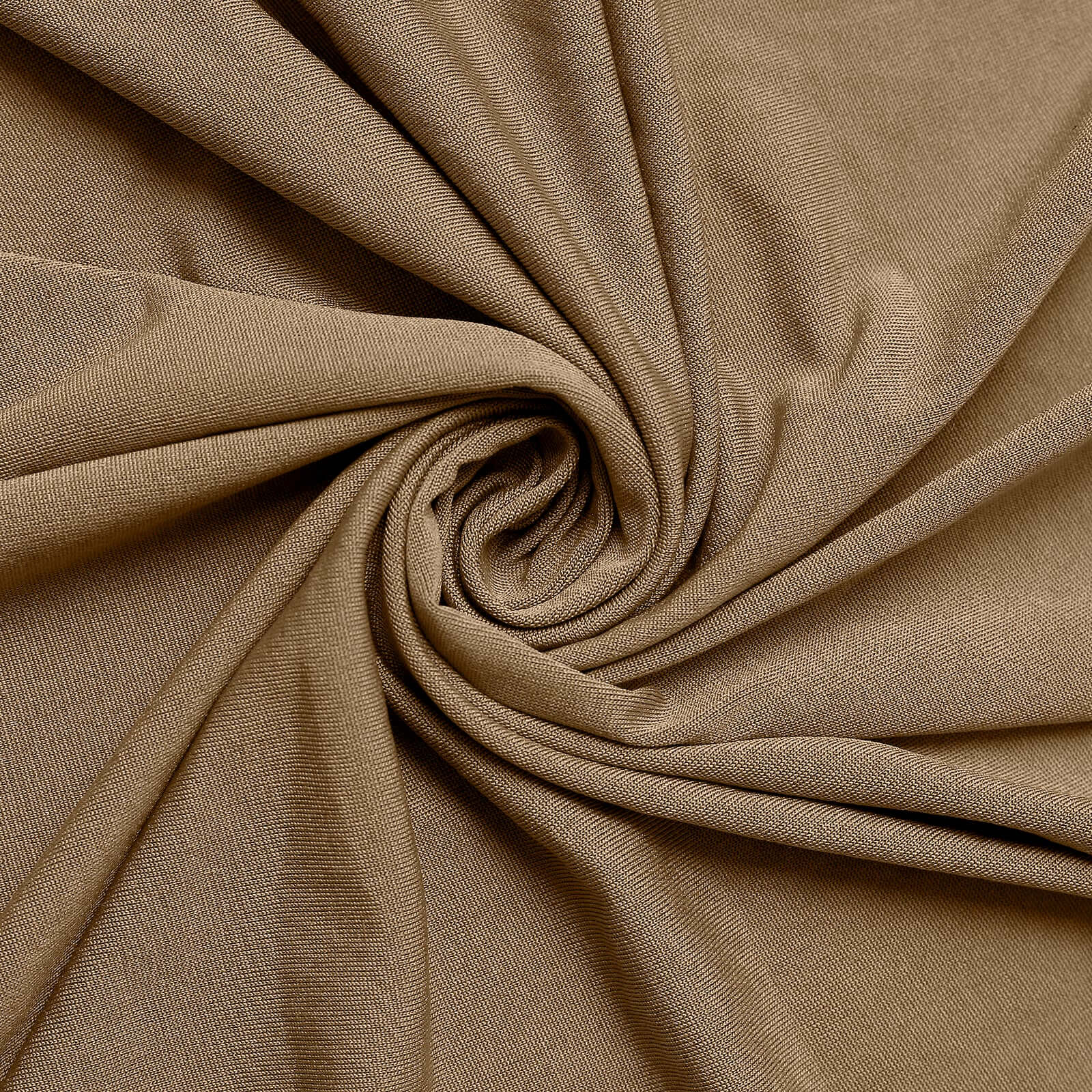 Taupe 4-Way Stretch Spandex Backdrop Drape Curtain, Wrinkle Free Event Divider Panel with Rod Pockets - 5ftx10ft - Image 7