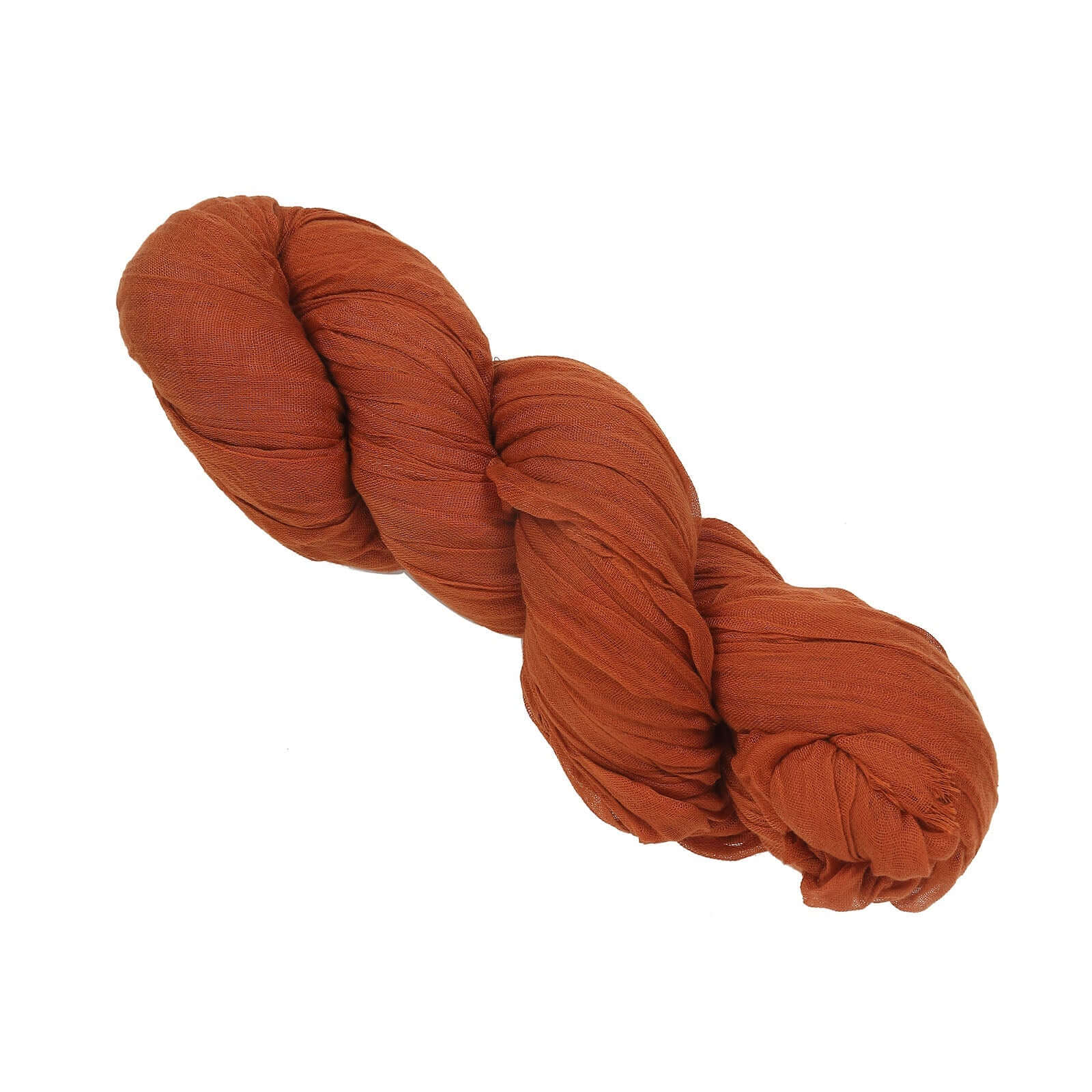 Terracotta (Rust) Gauze Cheesecloth Draping Fabric Wedding Arch Decorations, Window Scarf Valance Drapes, Boho Arbor Long Curtain Panel 20ft - Image 6