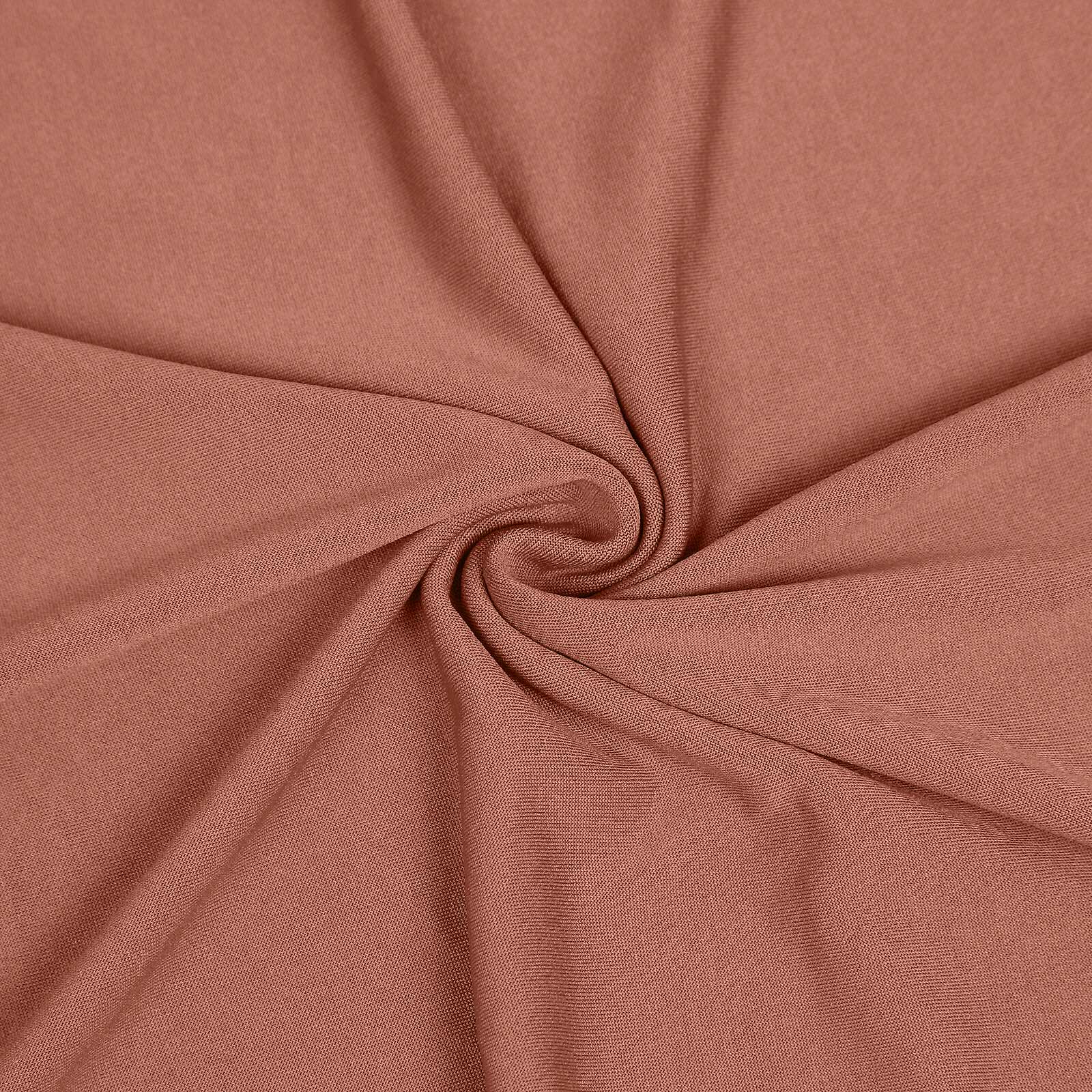 Terracotta (Rust) Round Spandex Fit Wedding Backdrop Stand Cover 7.5ft - Image 8