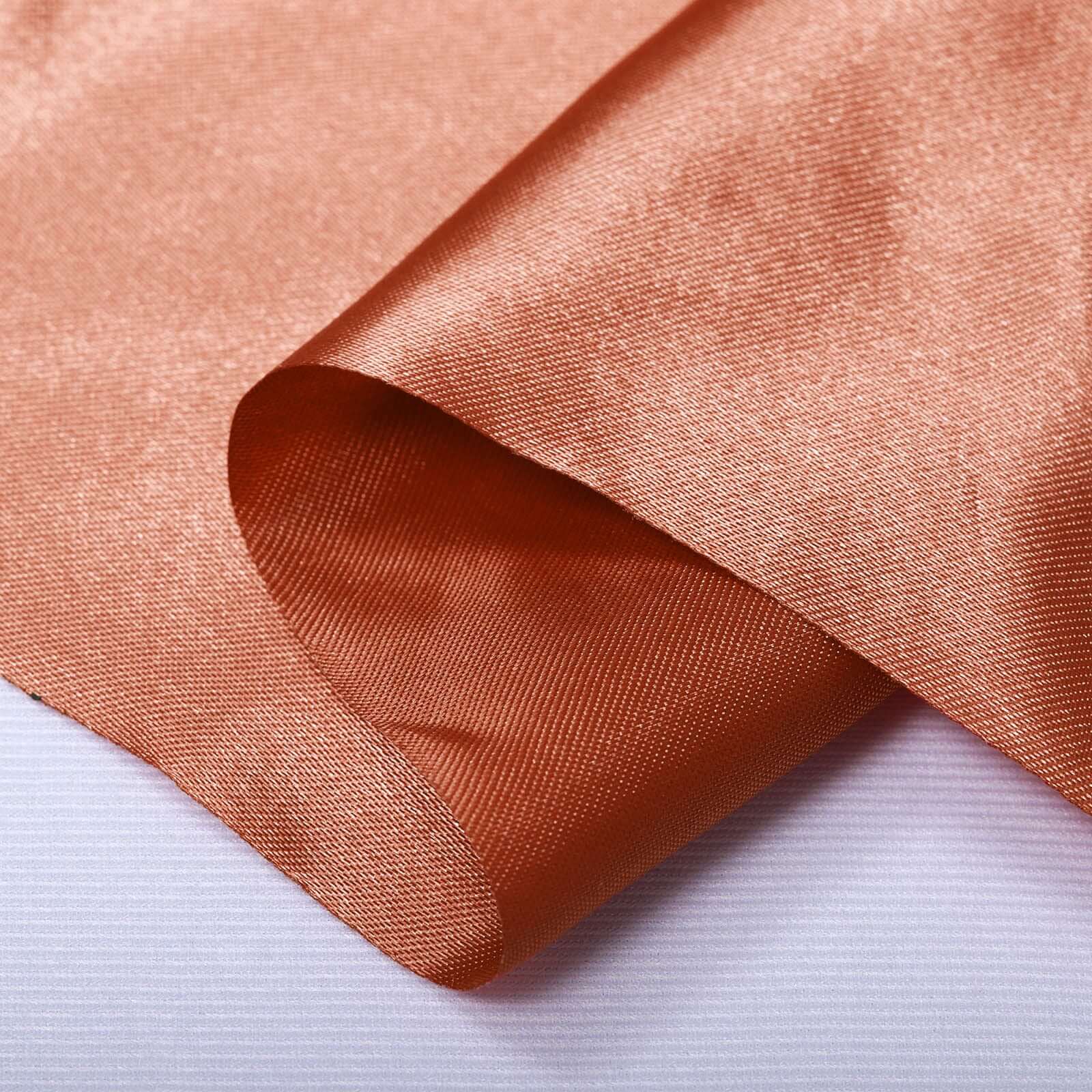 Terracotta (Rust) Satin Fabric Bolt 10 Yards 54" - Image 2