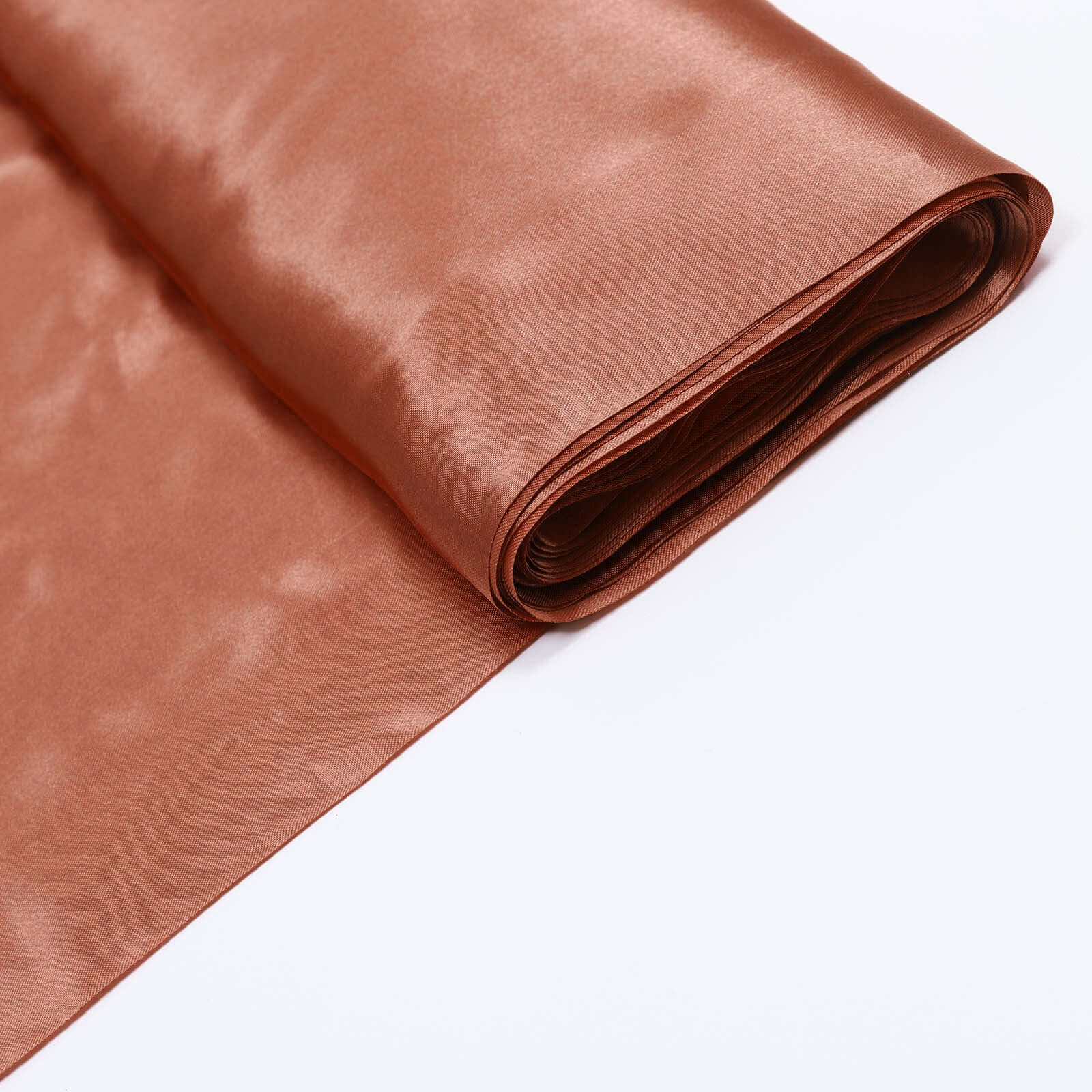 Terracotta (Rust) Satin Fabric Bolt 10 Yards 54" - Image 6