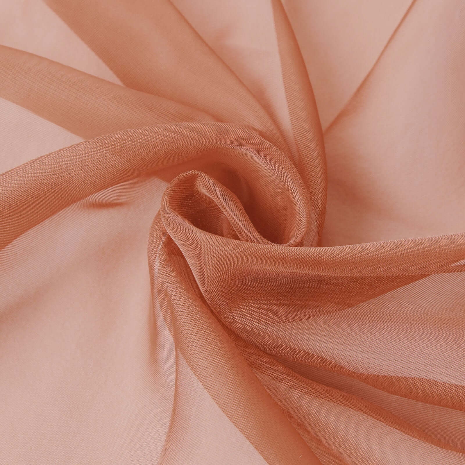 Terracotta (Rust) Sheer Organza Wedding Arch Draping Fabric, Long Curtain Backdrop Window Scarf Valance 18ft - Image 14