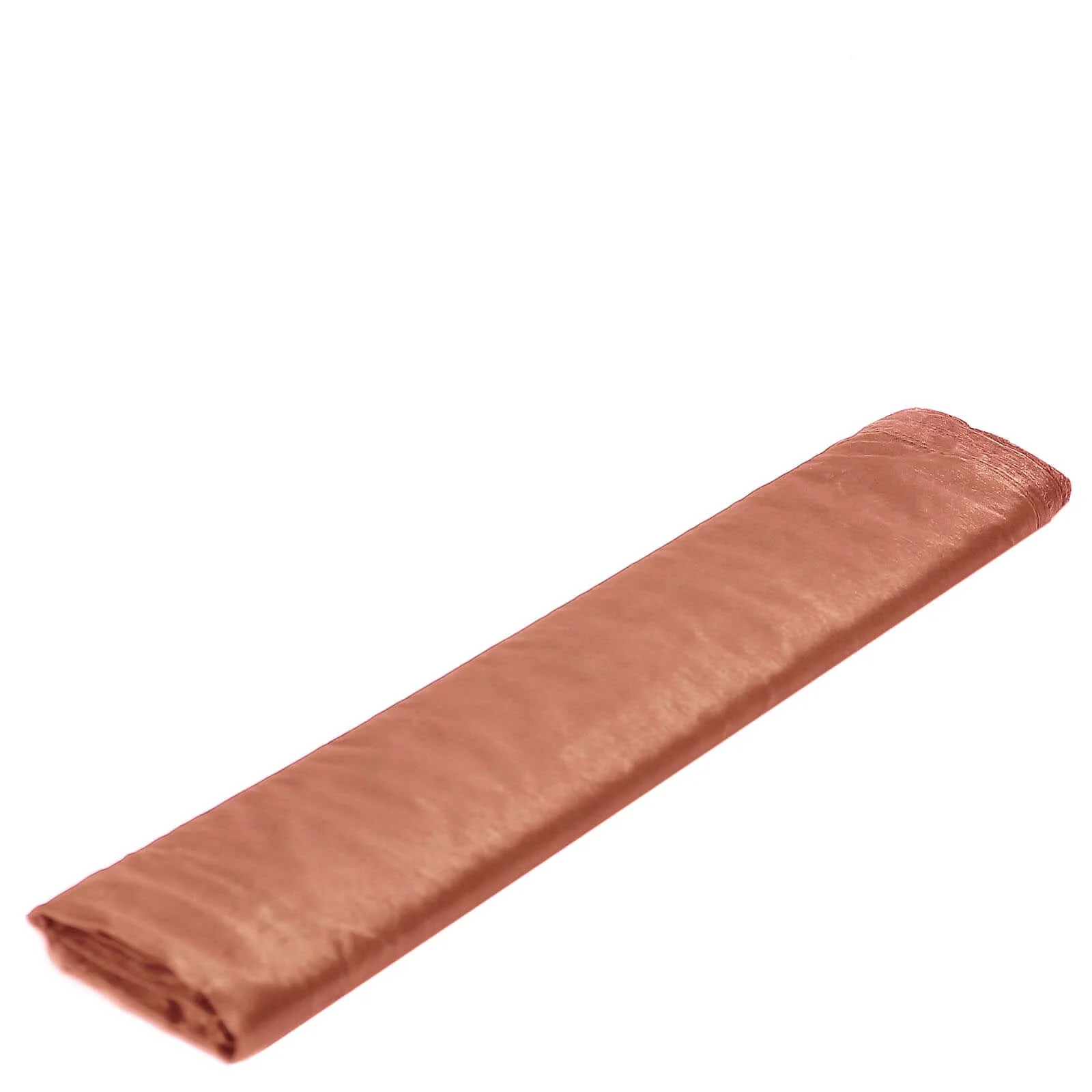 Terracotta (Rust) Solid Sheer Chiffon Fabric Bolt, DIY Voile Drapery Fabric 54"x10yd - Image 2