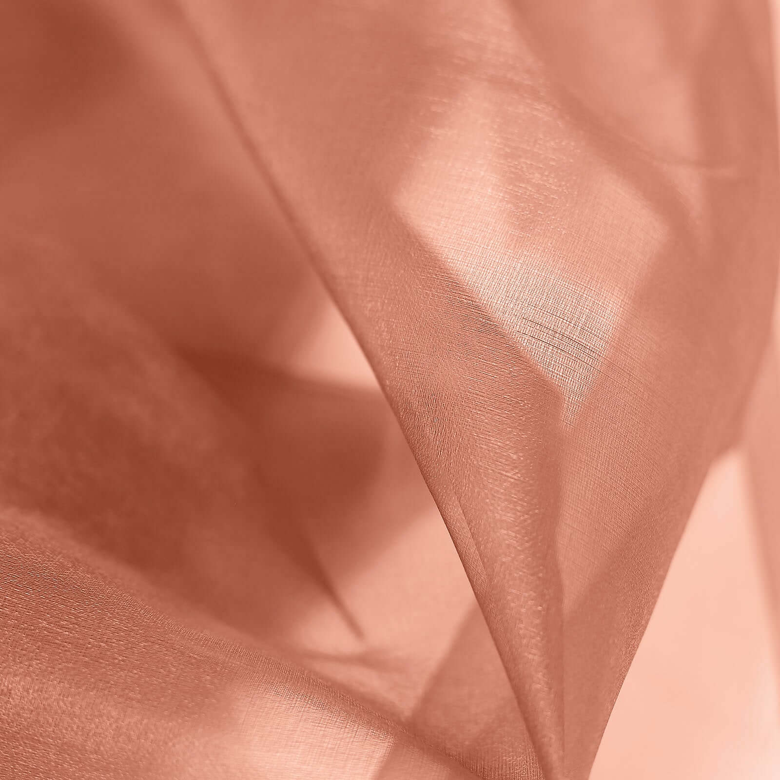 Terracotta (Rust) Solid Sheer Chiffon Fabric Bolt, DIY Voile Drapery Fabric 54"x10yd - Image 7