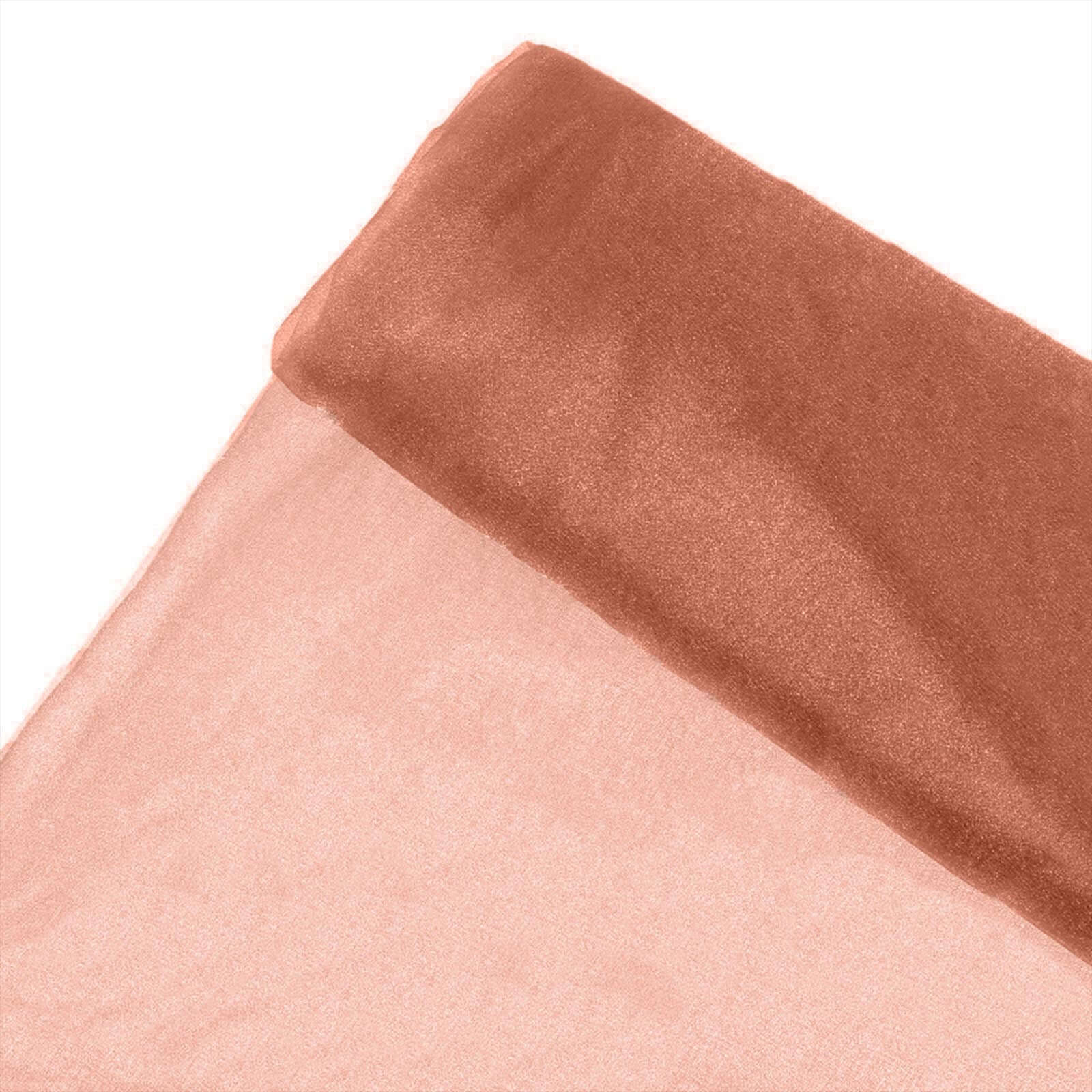 Terracotta (Rust) Solid Sheer Chiffon Fabric Bolt, DIY Voile Drapery Fabric 54"x10yd - Image 8
