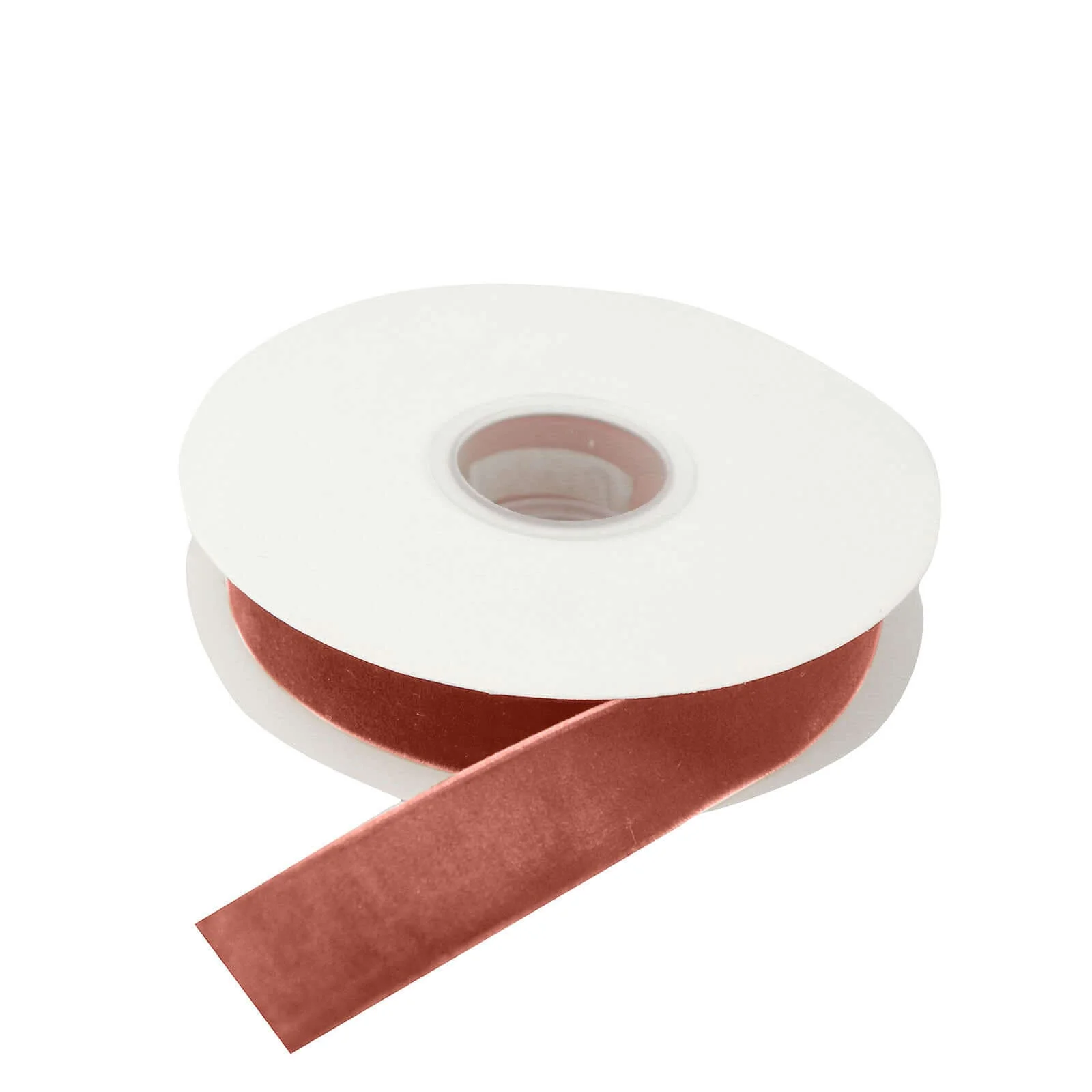 Terracotta (Rust) Velvet Single Faced Ribbon Spool, DIY Craft Supplies, Velvet and Nylon Ribbon Roll 10 Yards 1" - Image 7