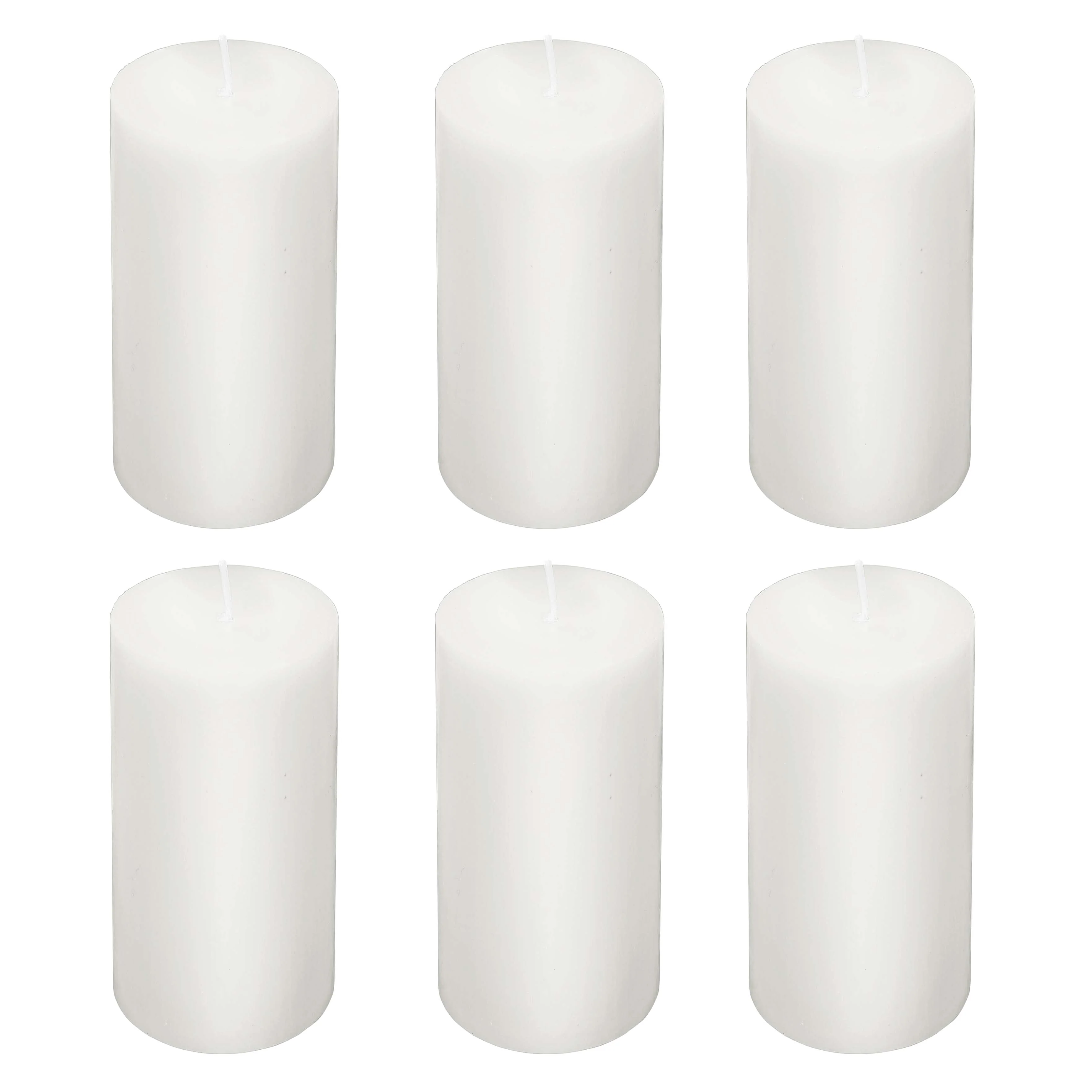 6-Pack Unscented Pillar Candles – Dripless 3"x6" White Paraffin Wax with Smokeless Cotton Wicks, Clean & Long-Lasting 60-Hour Burn - Image 7