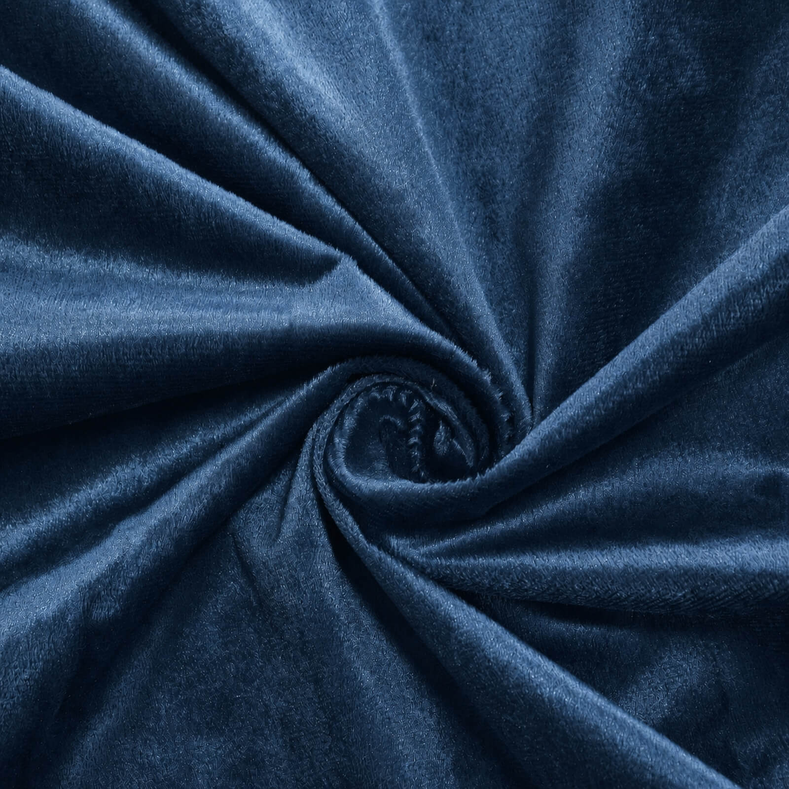 Premium Velvet Round Tablecloth 132" Navy Blue - Soft & Reusable Table Cover - Image 6