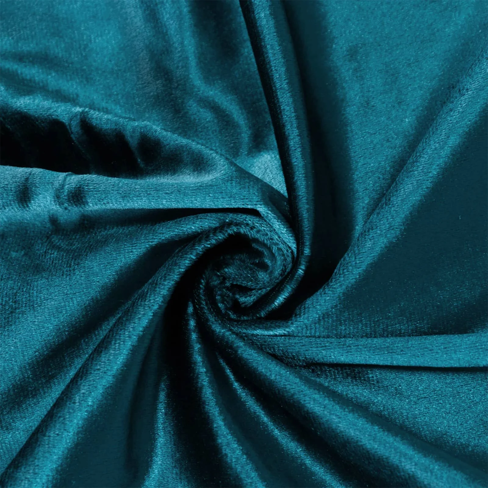 Premium Velvet Round Tablecloth 132" Peacock Teal - Soft & Reusable Table Cover - Image 6