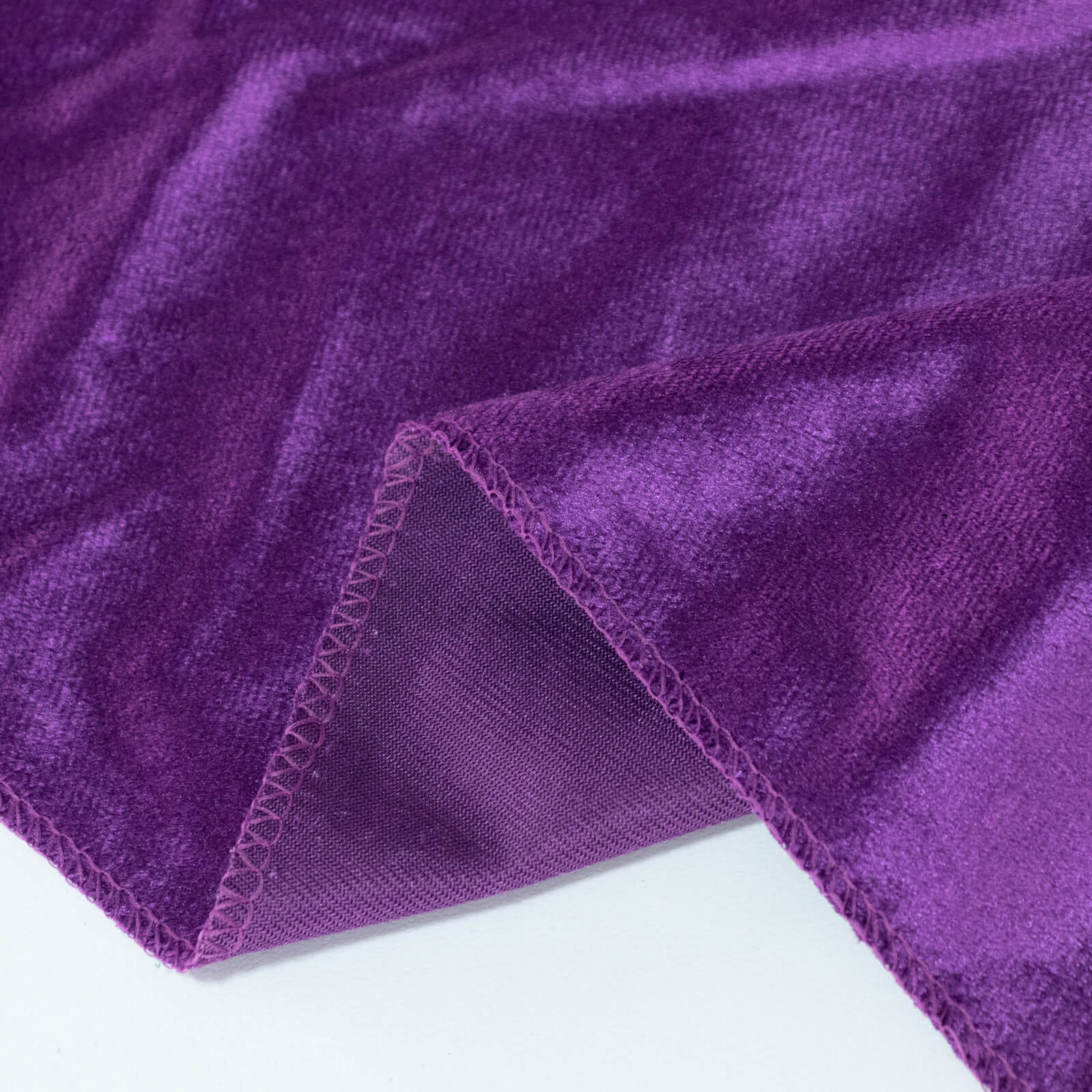 Premium Velvet Round Tablecloth 132" Purple - Soft & Reusable Table Cover - Image 4