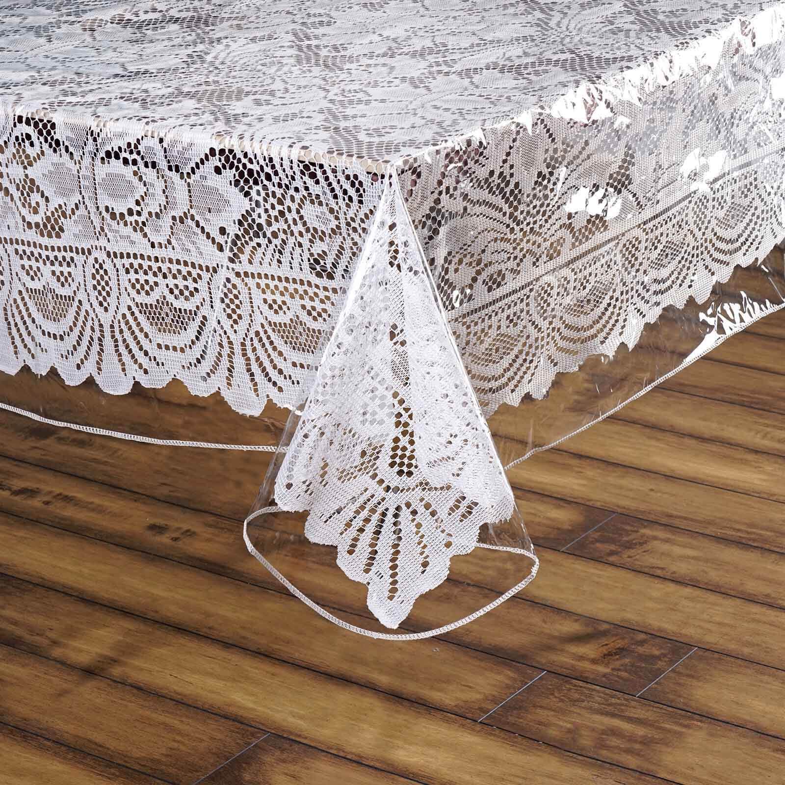 Vinyl Tablecloth 60"x90" Clear Eco-Friendly Rectangle - PVC Waterproof Cover 10 Mil Thick - Image 6