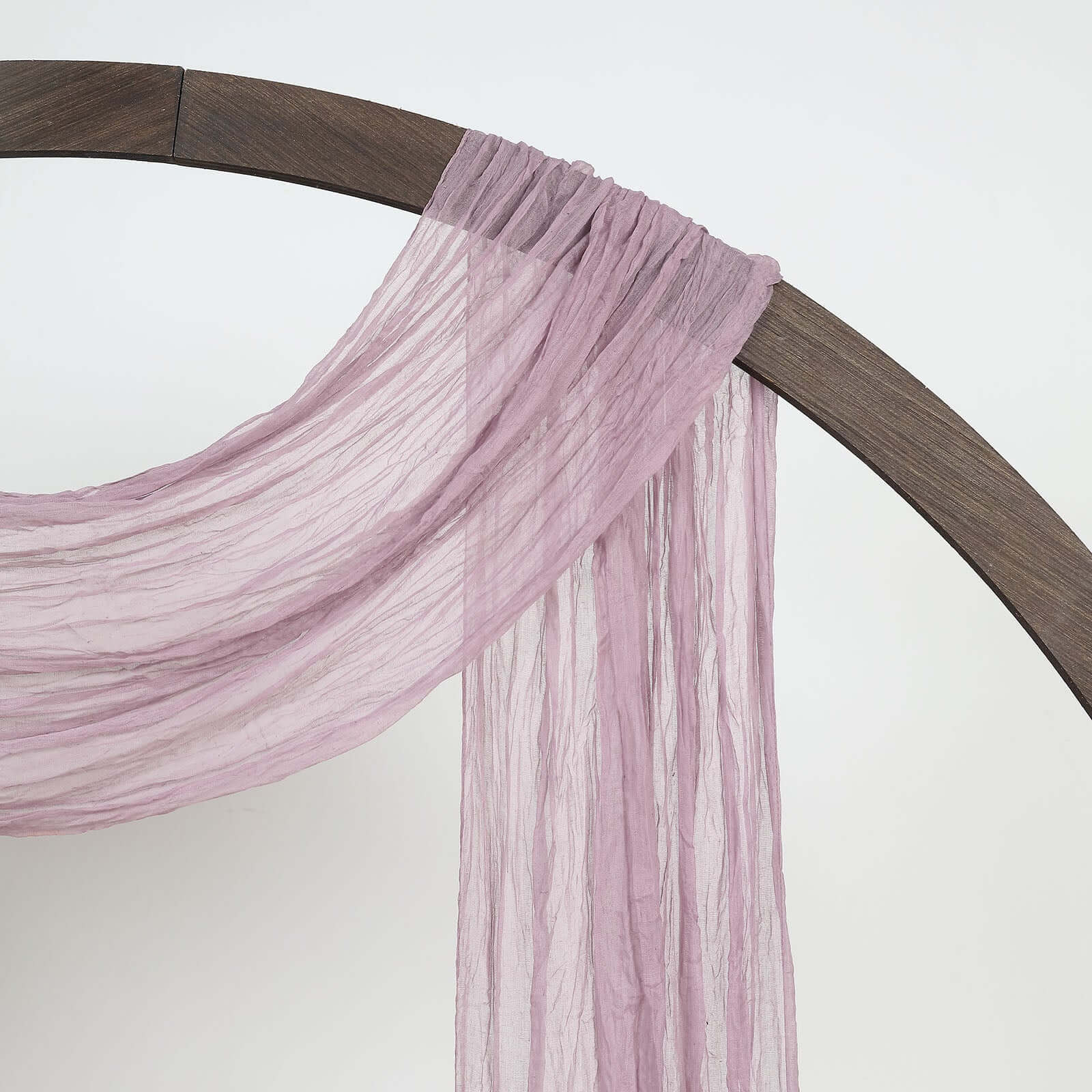 Violet Amethyst Gauze Cheesecloth Draping Fabric Wedding Arch Decorations, Window Scarf Valance Drapes, Boho Arbor Long Curtain Panel 20ft - Image 7
