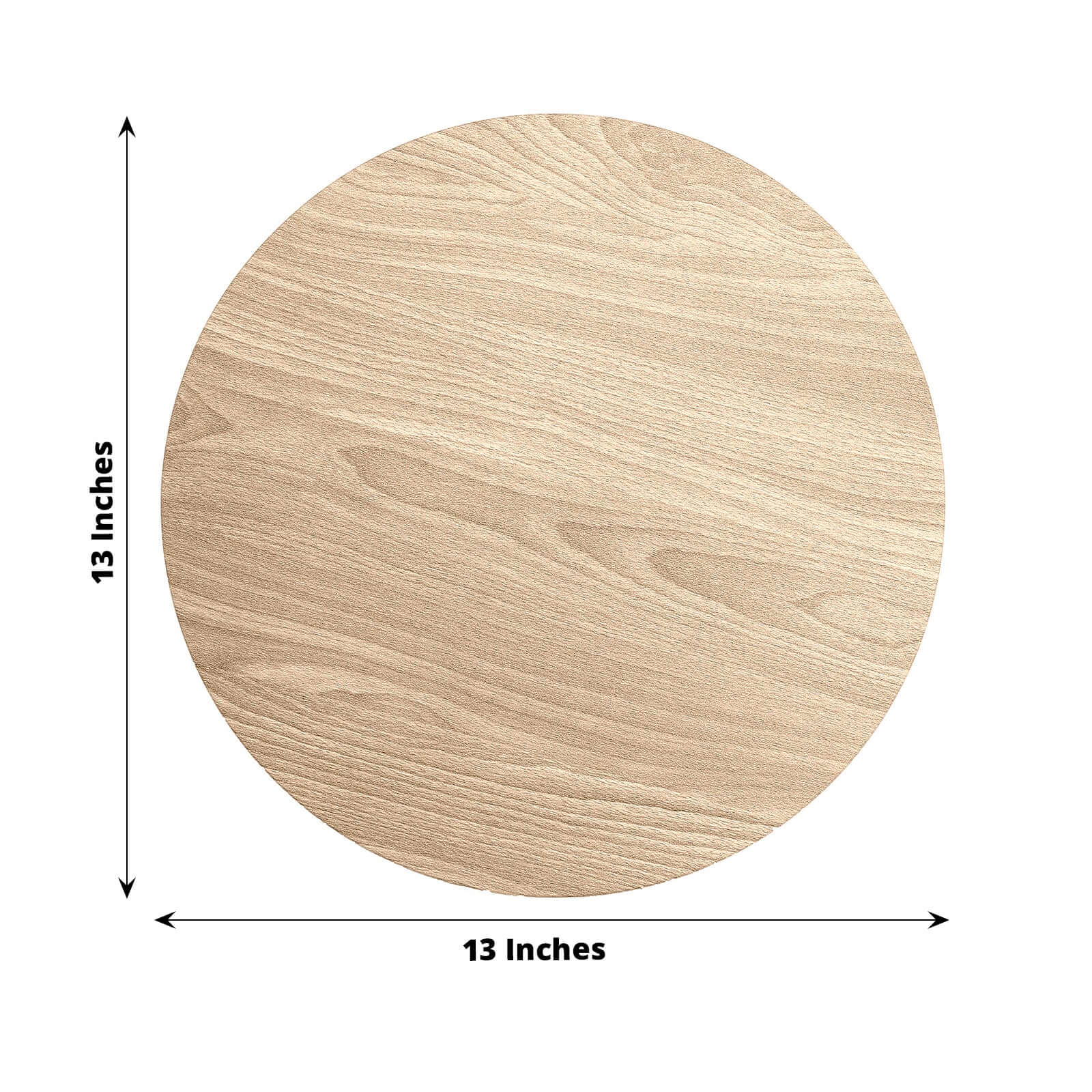 6-Pack Disposable Table Placemats 13" Natural with Walnut Wood Design - Cardboard Placemats for Rustic & Farmhouse Table Settings - Image 3