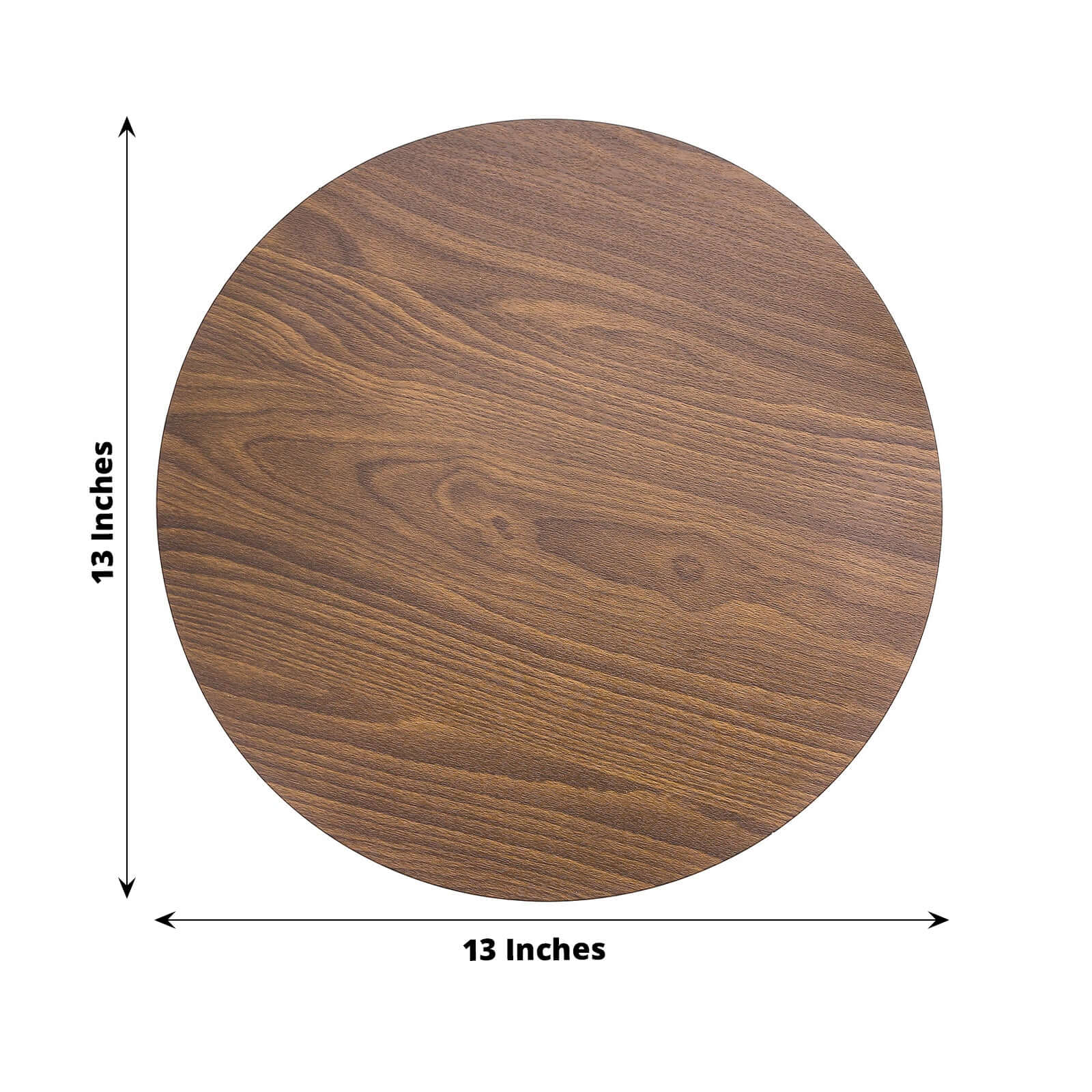 6-Pack Disposable Table Placemats 13" Brown with Walnut Wood Design - Cardboard Placemats for Rustic & Farmhouse Table Settings - Image 3