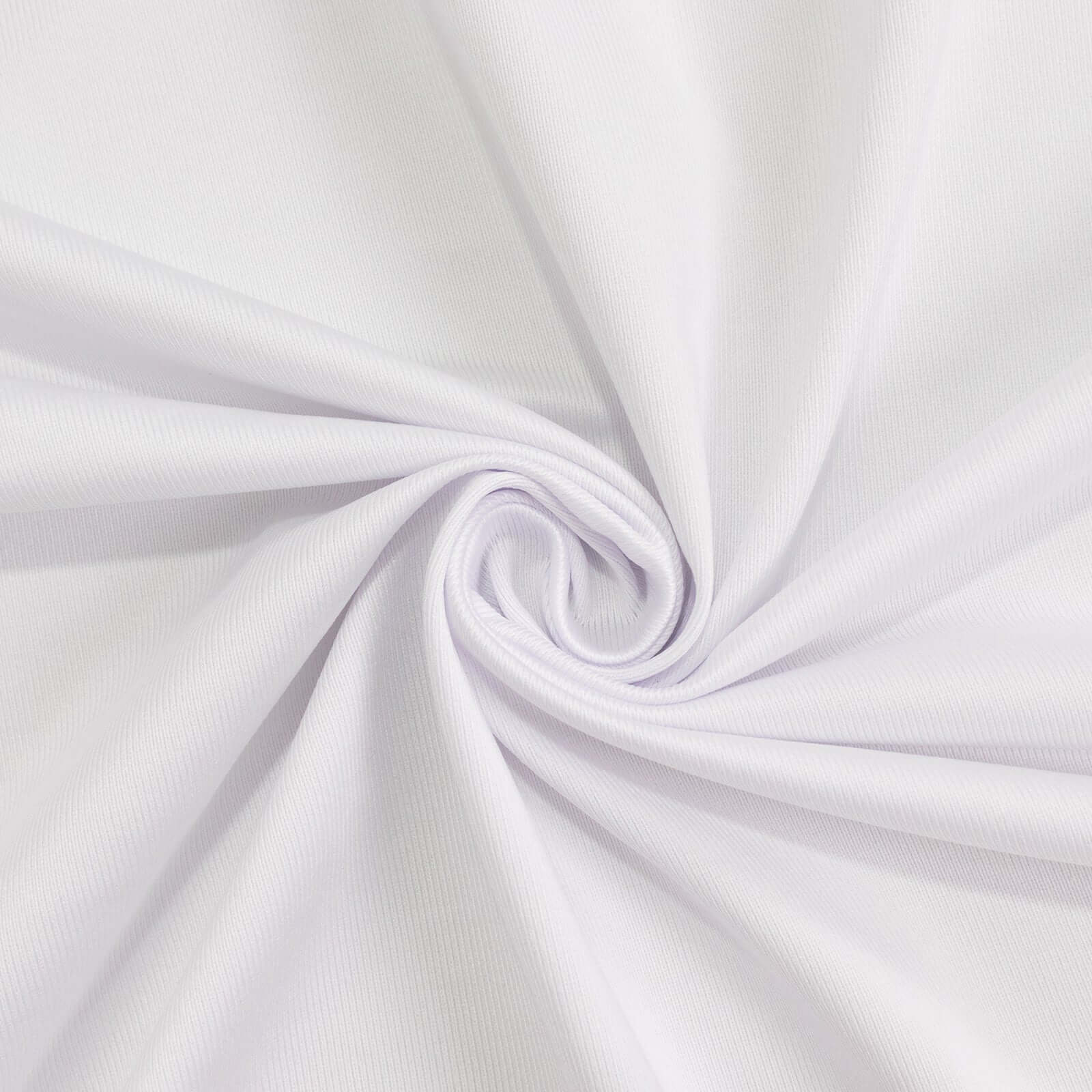 White Scuba Polyester Backdrop Drape Curtain, Durable Flame Resistant Event Divider Panel Wrinkle Free With Rod Pockets - 5ftx14ft - Image 8