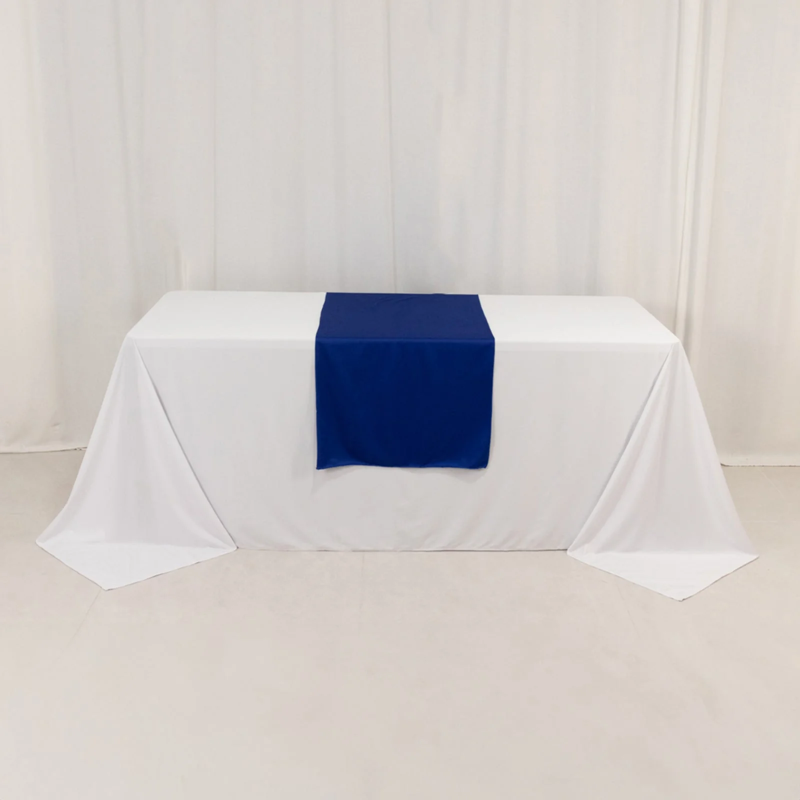 Wide Polyester Table Runner 24"x72" Royal Blue - Durable Trade Show and Exhibitions Table Decor - Image 8