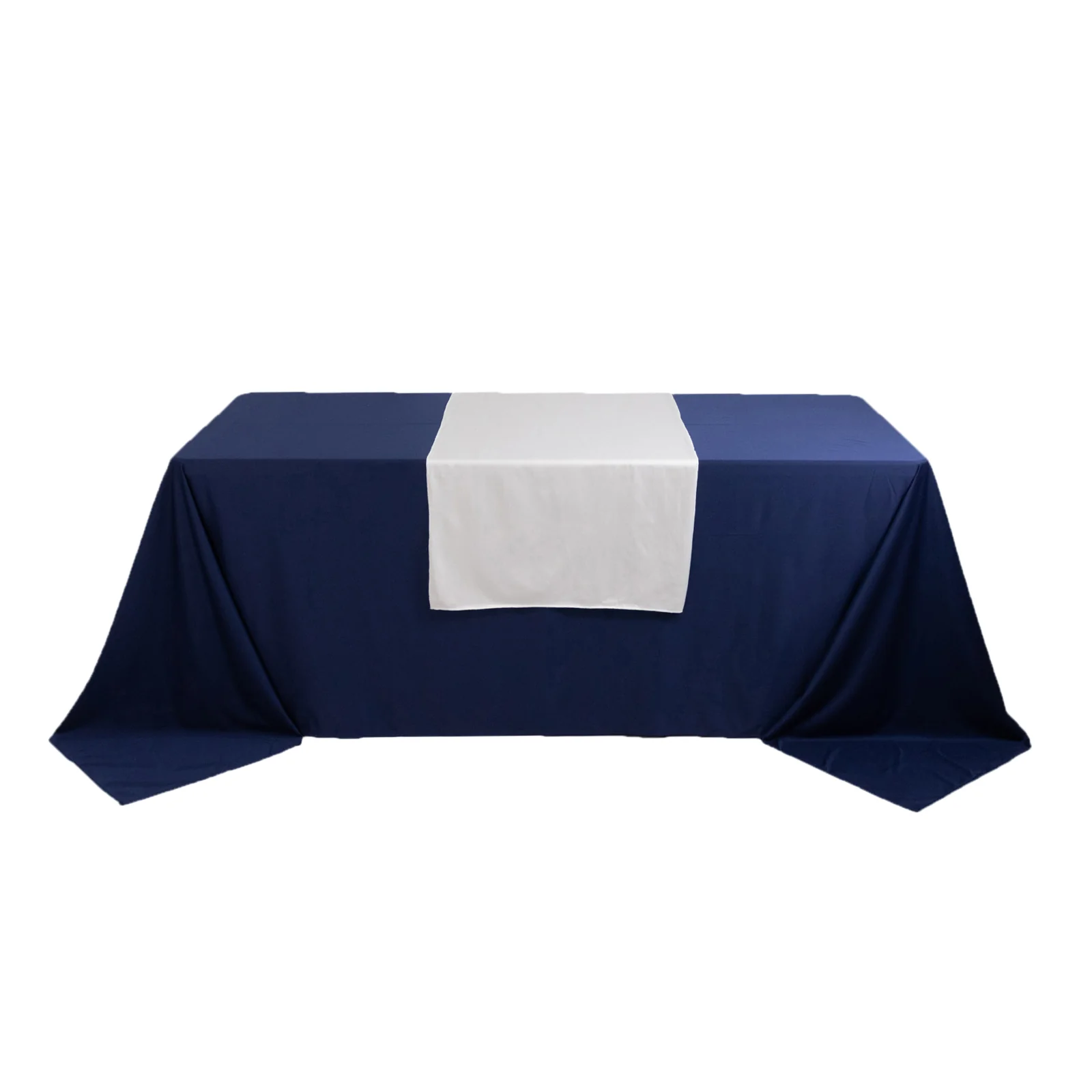 Wide Polyester Table Runner 24"x72" White - Durable Trade Show and Exhibitions Table Decor - Image 8