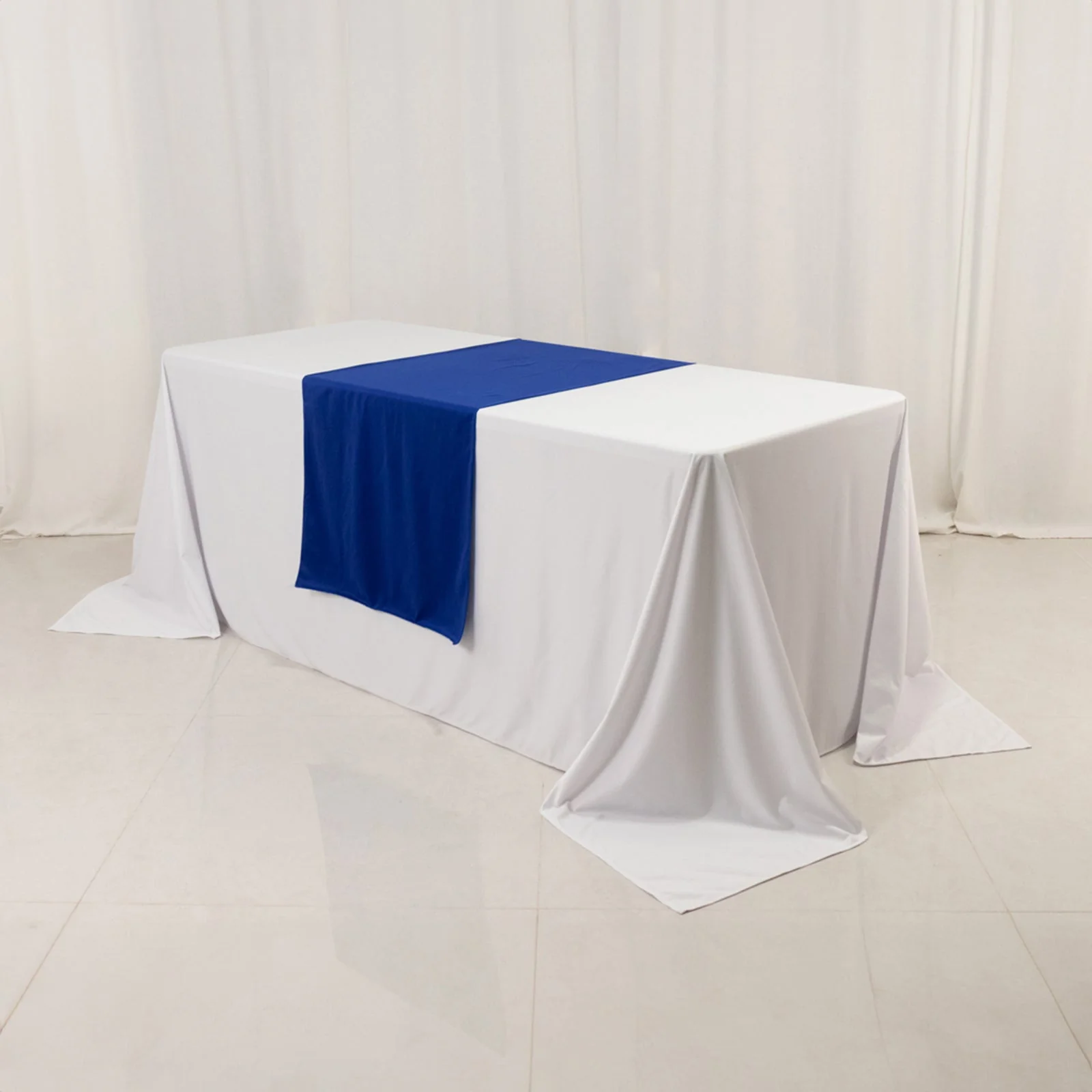Wide Premium Polyester Table Runner 24"x72" Royal Blue - Sublimation Printable Blank Banner - Image 2