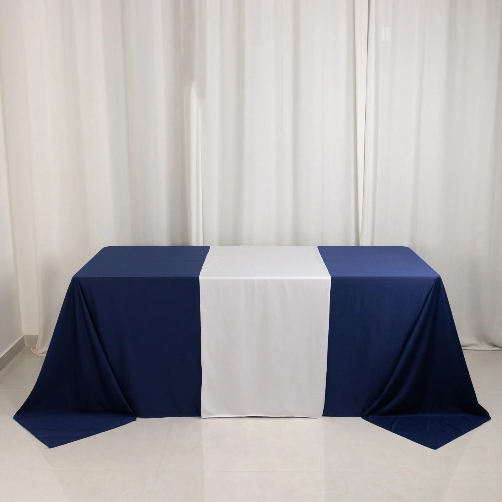 Wide Premium Polyester Table Runner 24"x72" White - Sublimation Printable Banner for Events & Decor - Image 3
