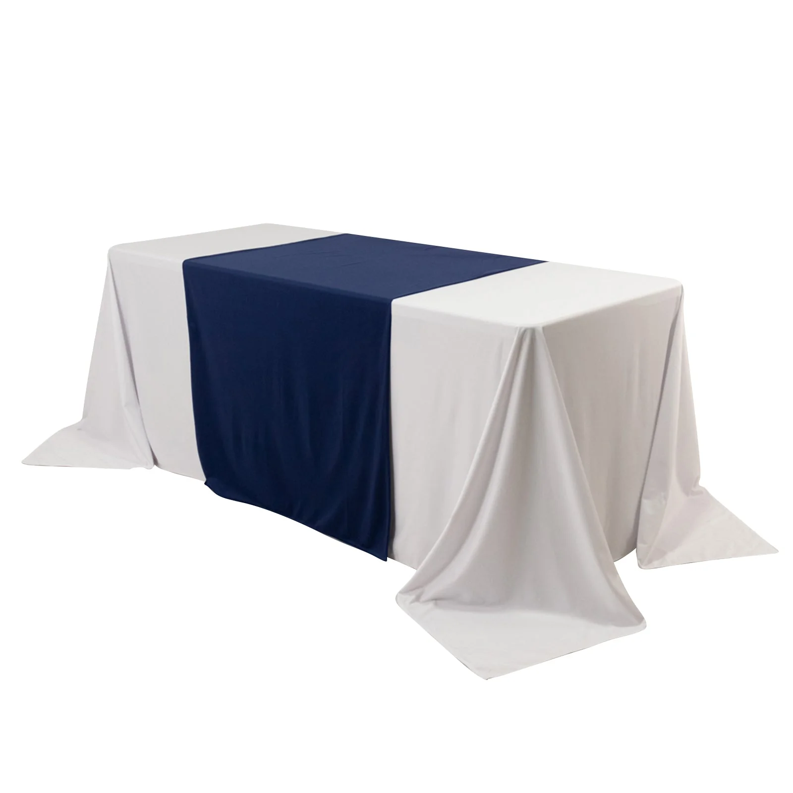 Wide Premium Polyester Table Runner 36"x72" Navy Blue - Sublimation Printable Blank Banner - Image 3