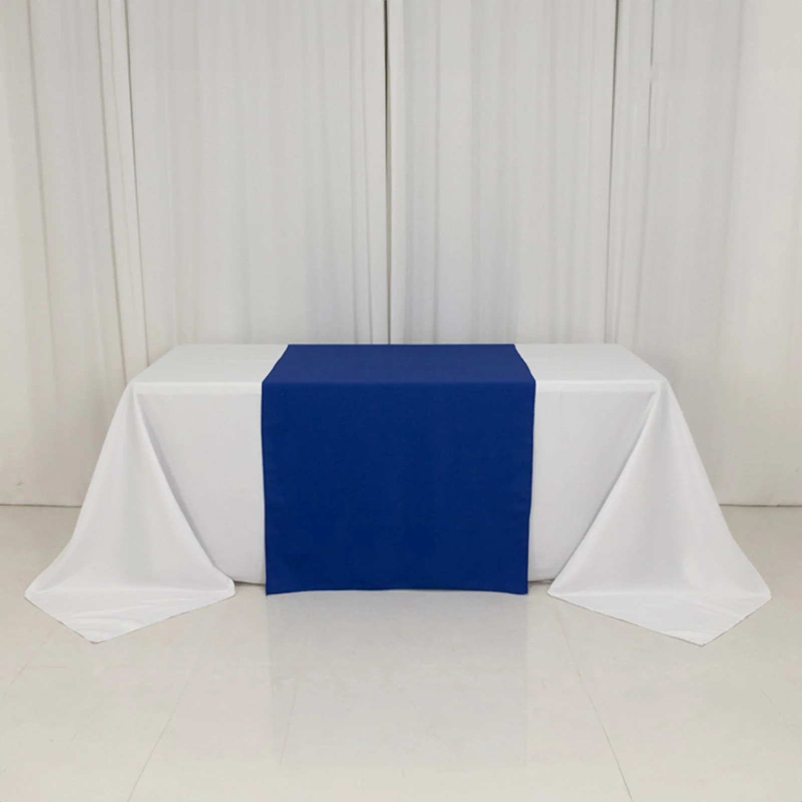 Wide Premium Polyester Table Runner 36"x72" Royal Blue - Sublimation Printable Blank Banner