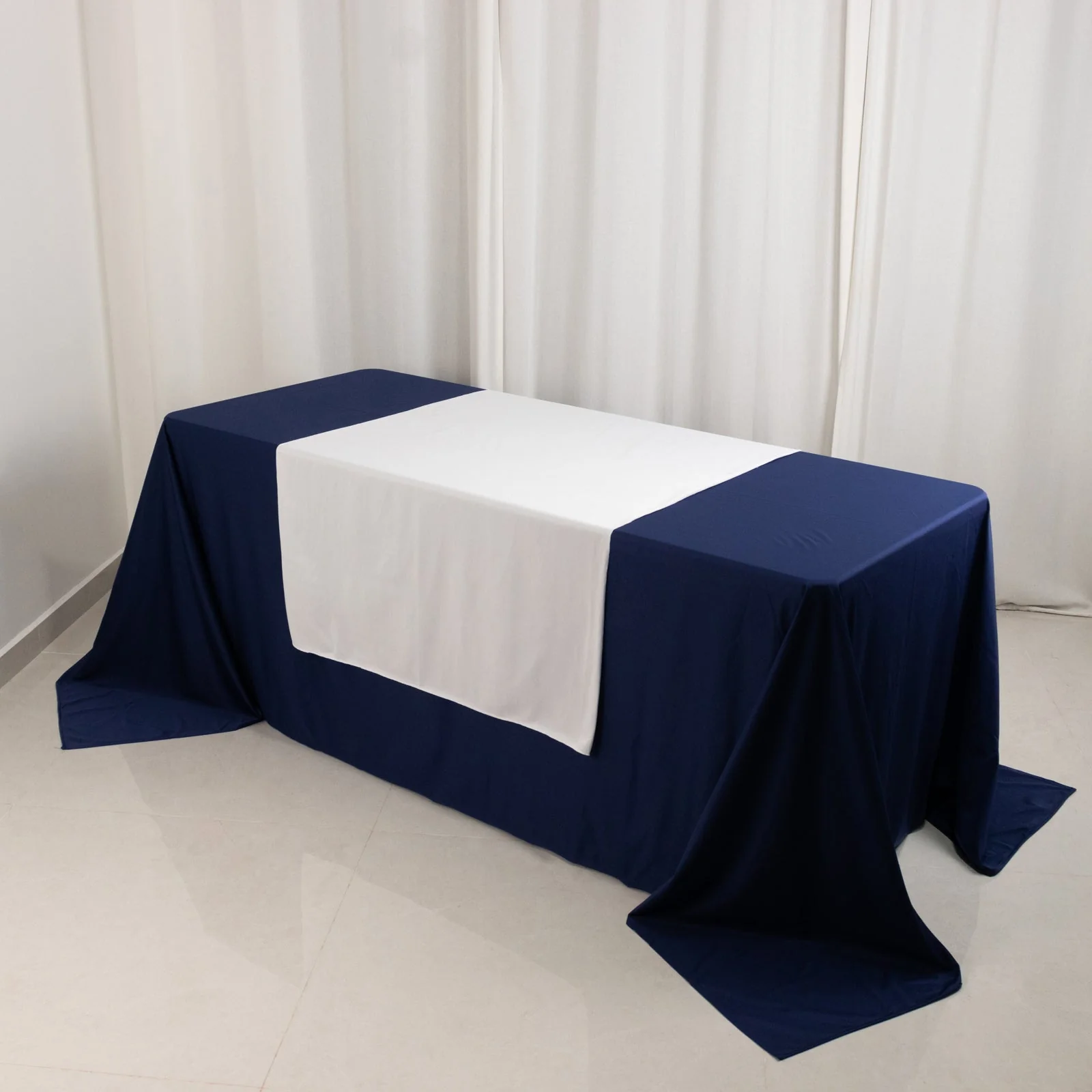 Wide Premium Polyester Table Runner 36"x72" White - Sublimation Printable Banner for Events & Decor - Image 8