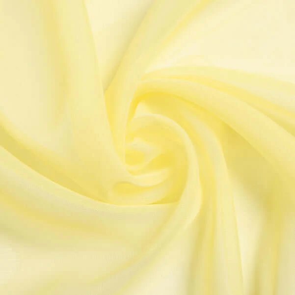 Yellow Sheer Organza Wedding Arch Draping Fabric, Long Curtain Backdrop Window Scarf Valance 18ft - Image 7